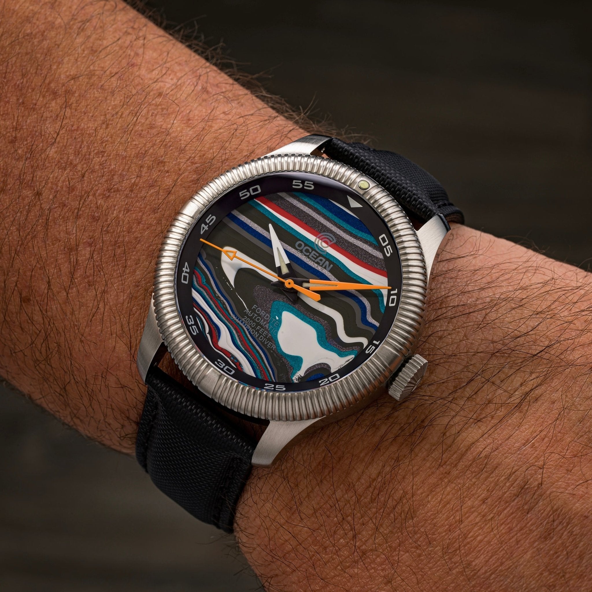 Champion Diver - Fordite - Unique Piece - Color Forge thumbnail 2