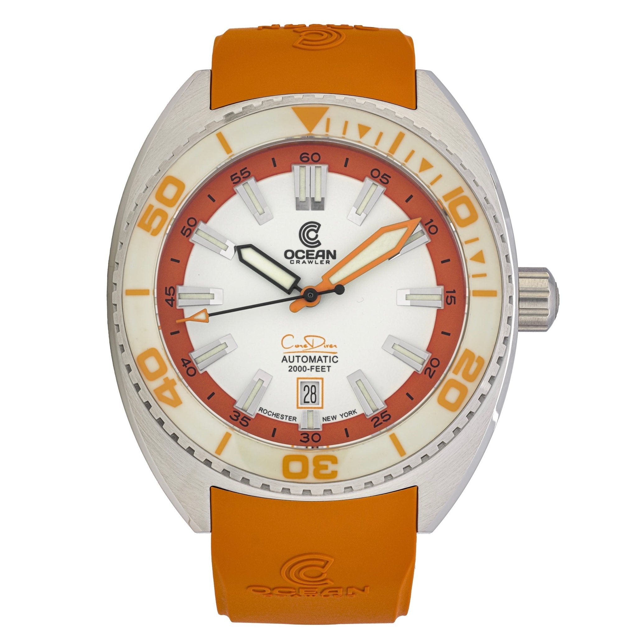 Core Diver - Spring Time - Full Lume Orange - 2 Straps Included! thumbnail 2