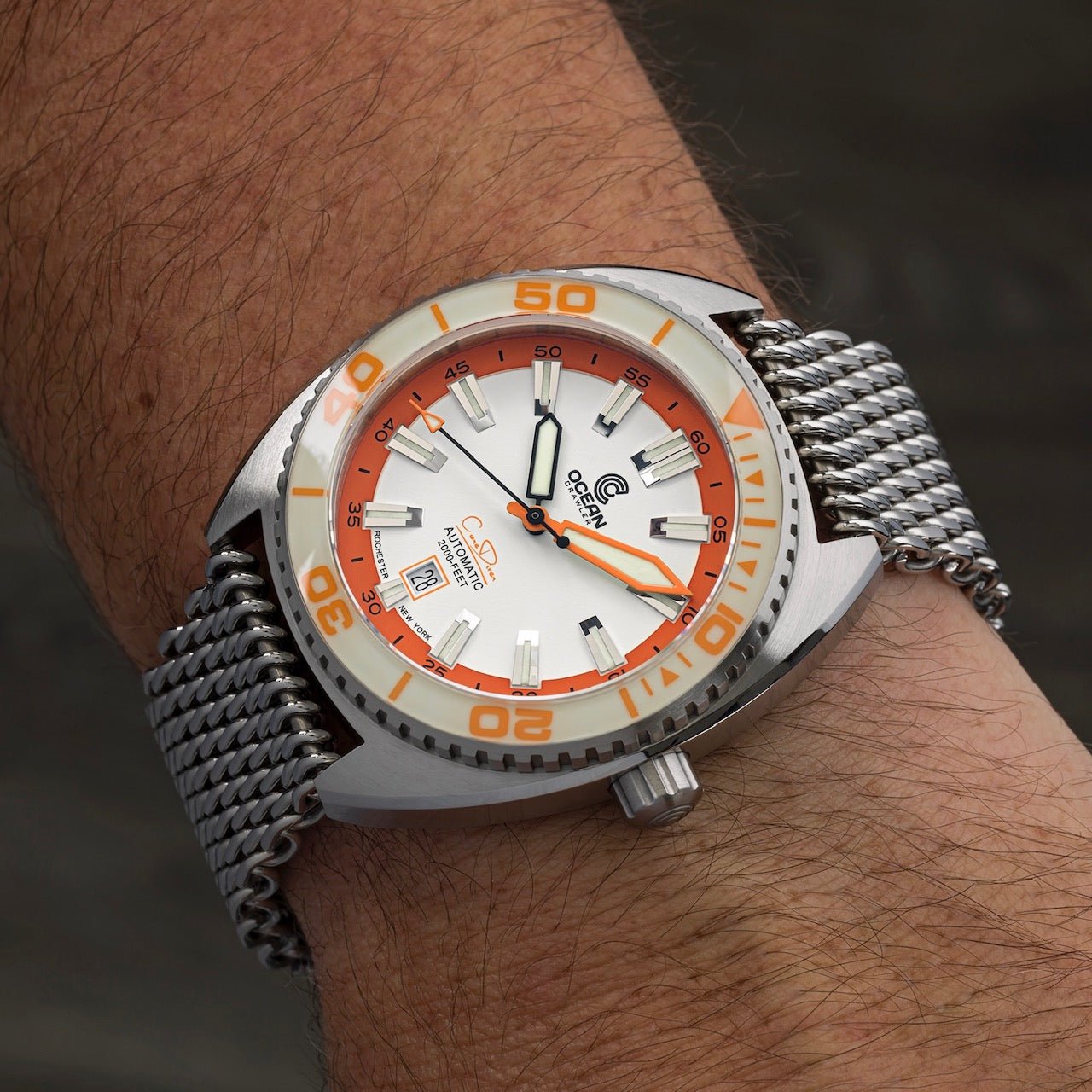 Core Diver - Spring Time - Full Lume Orange - 2 Straps Included! thumbnail 3