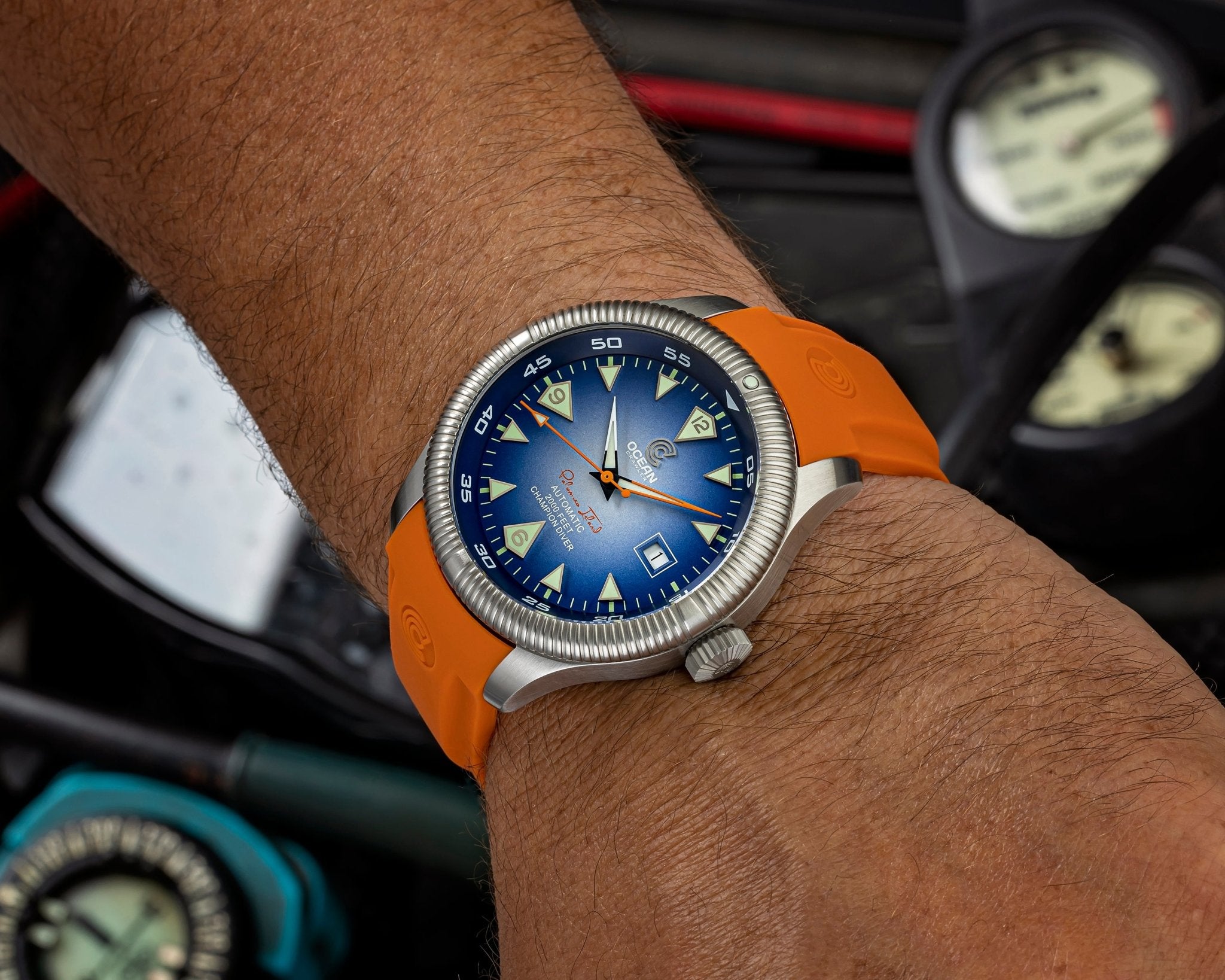 Ocean Crawler Champion Diver - Blue Textured - Sample thumbnail 2