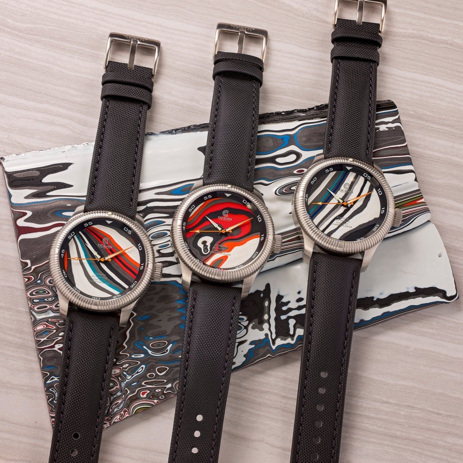 Ocean Crawler Champion Diver - Fordite - Type C thumbnail 4