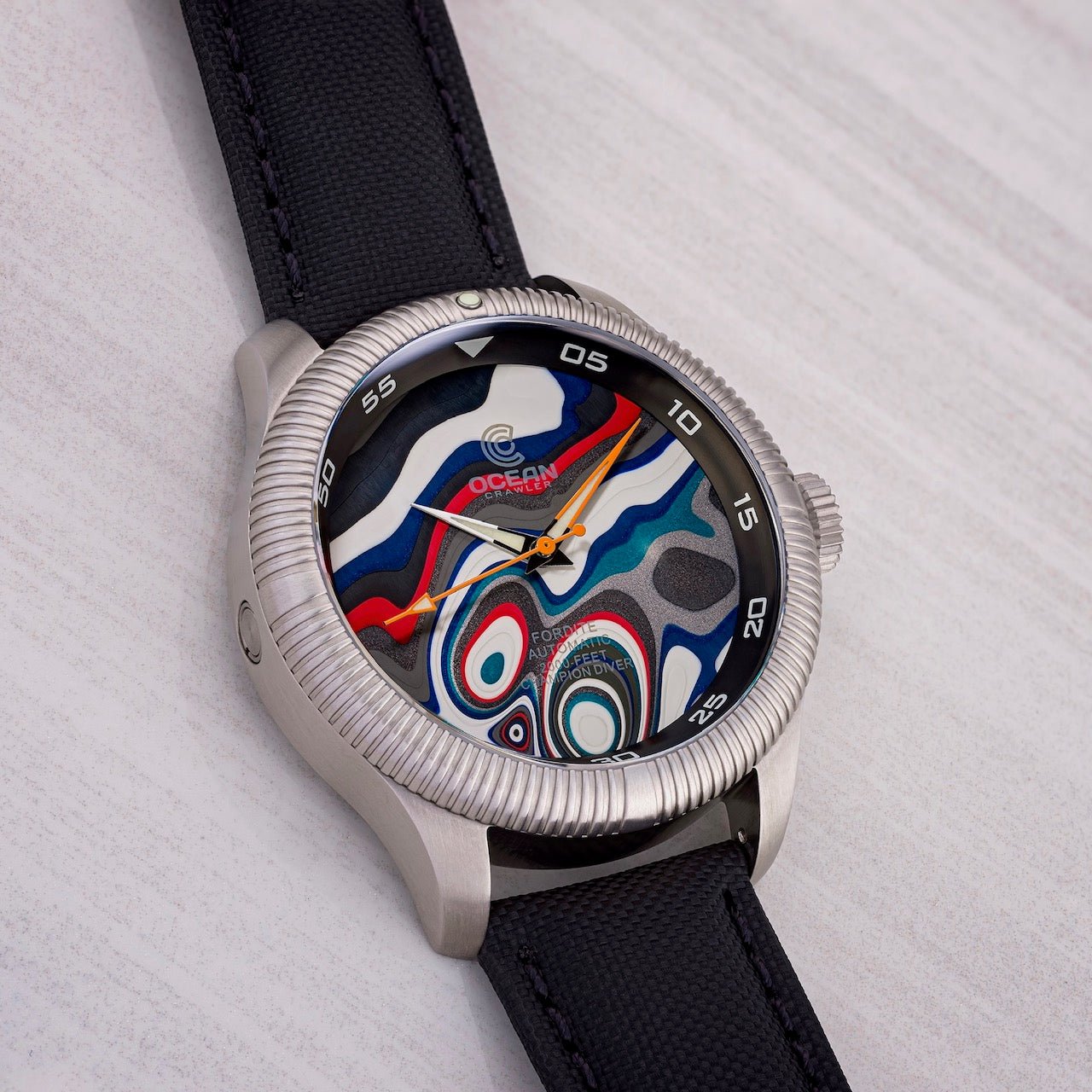 Ocean Crawler Champion Diver - Fordite - Unique Piece - RaceTrack Racer thumbnail 2