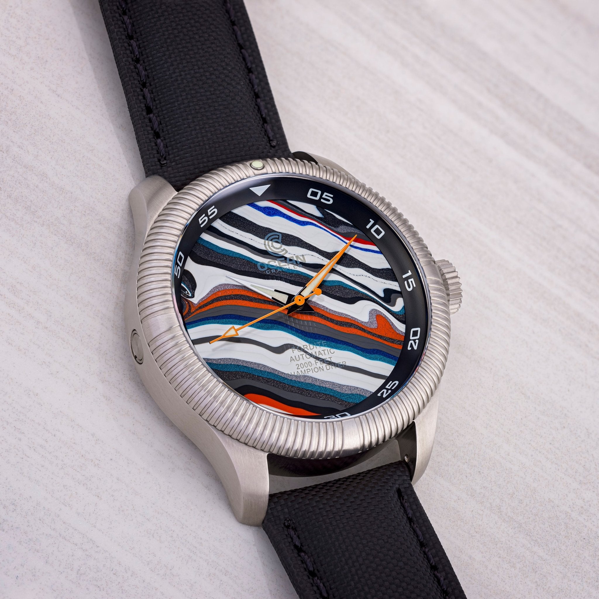 Ocean Crawler Champion Diver - Fordite - Unique Piece - Racing Dreams thumbnail 2
