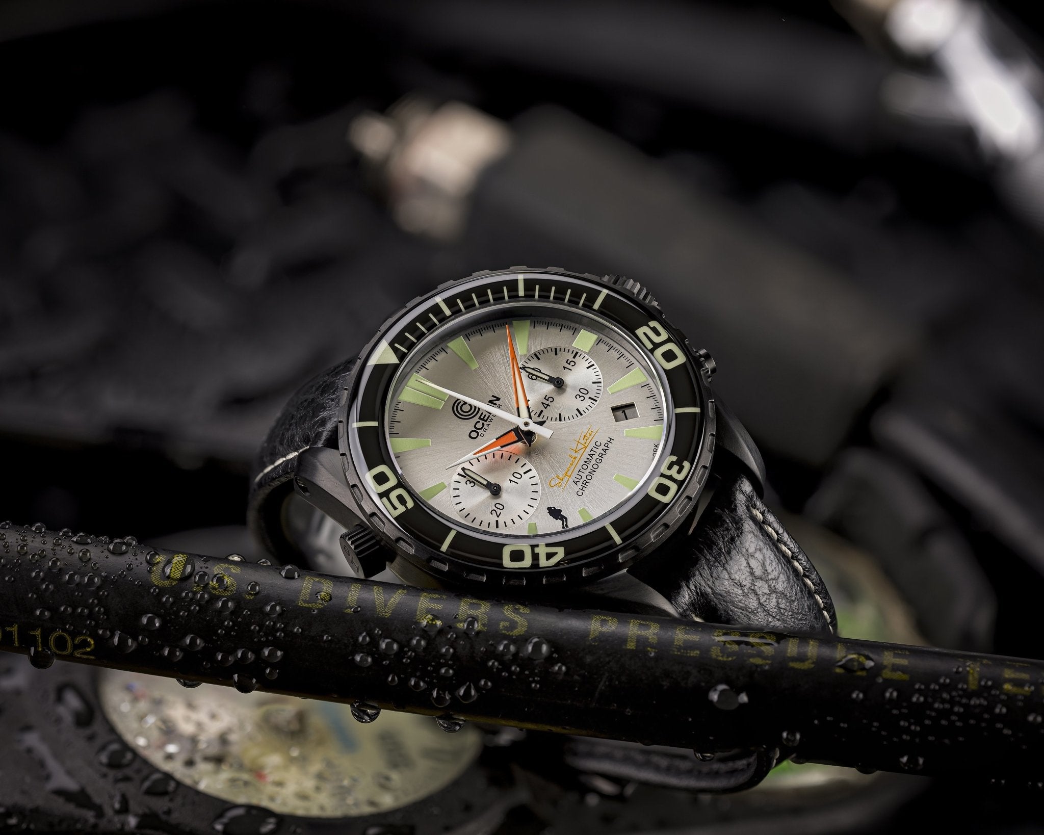 Ocean Crawler Chronograph Prototype - Silver selected view