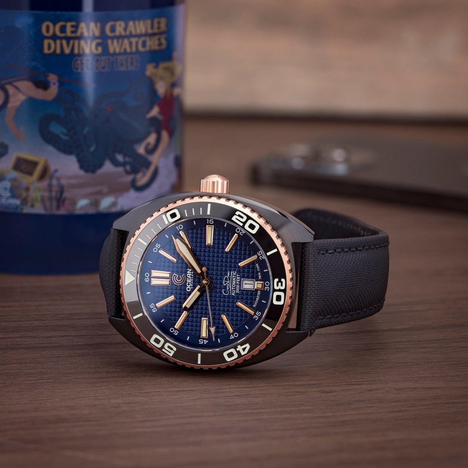 Ocean Crawler Core Diver - 18K Red Gold (Black DLC) thumbnail 3