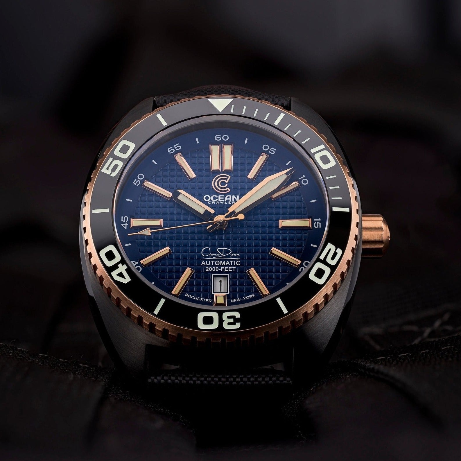 Ocean Crawler Core Diver - 18K Red Gold (Black DLC) thumbnail 4