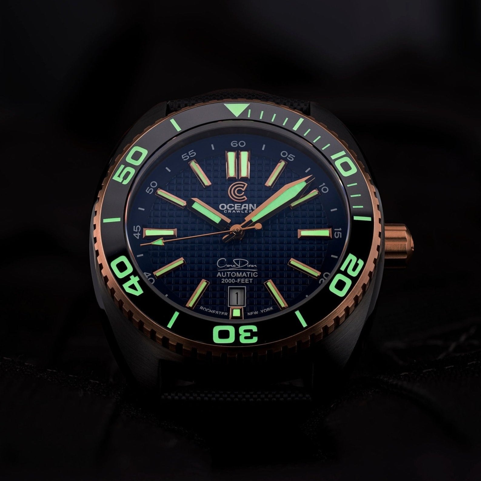 Ocean Crawler Core Diver - 18K Red Gold (Black DLC) thumbnail 5