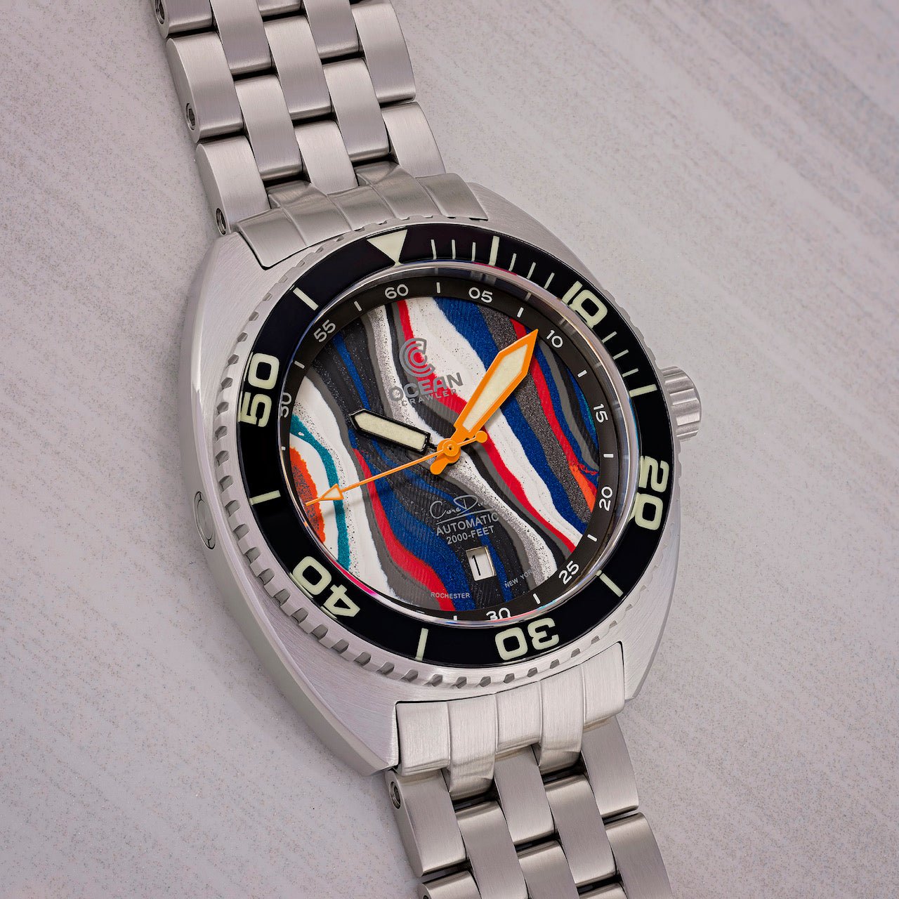 Ocean Crawler Core Diver - Fordite - Unique piece - Luminous Lap thumbnail 2