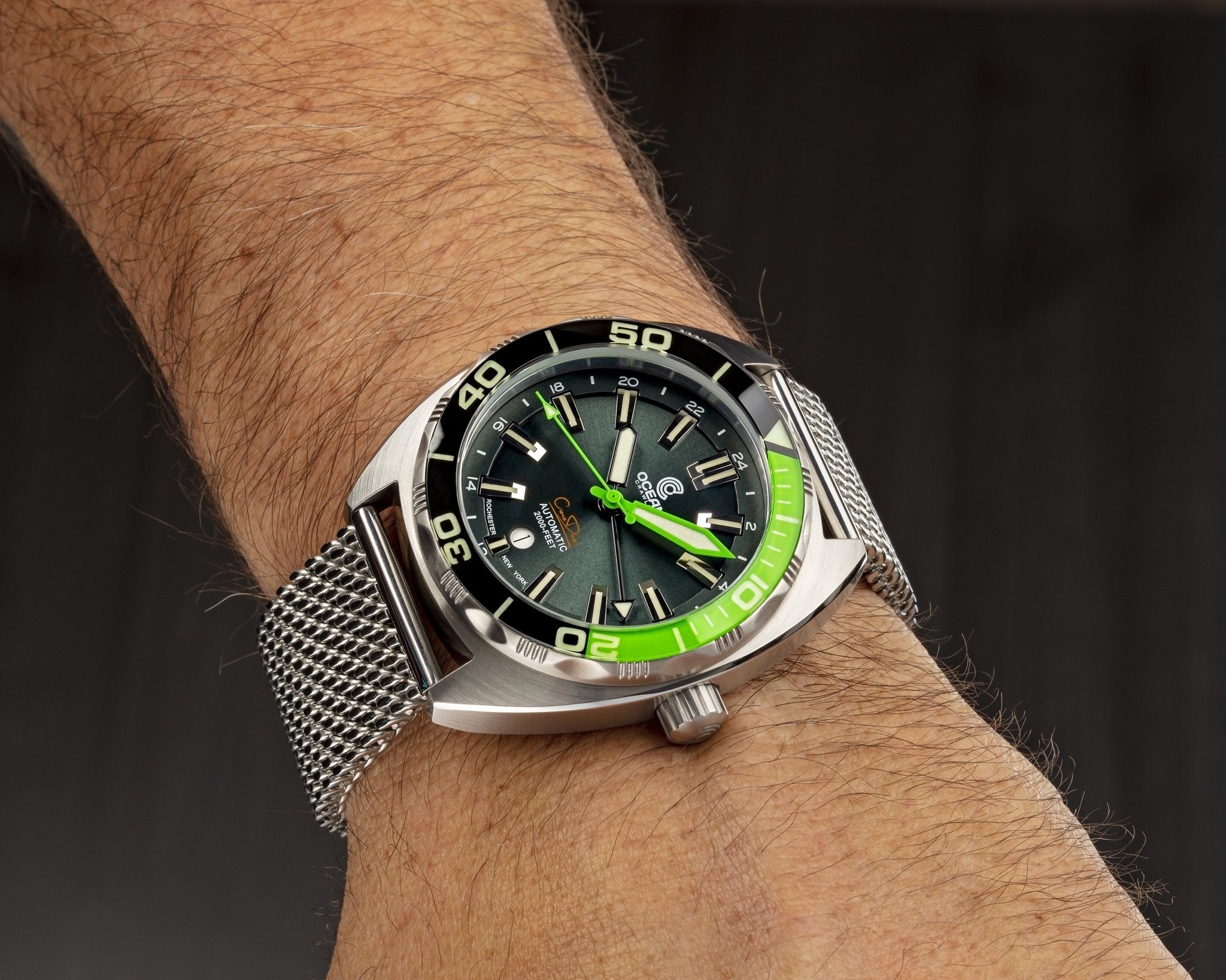 Ocean Crawler Core Diver GMT - Black/Green thumbnail 2