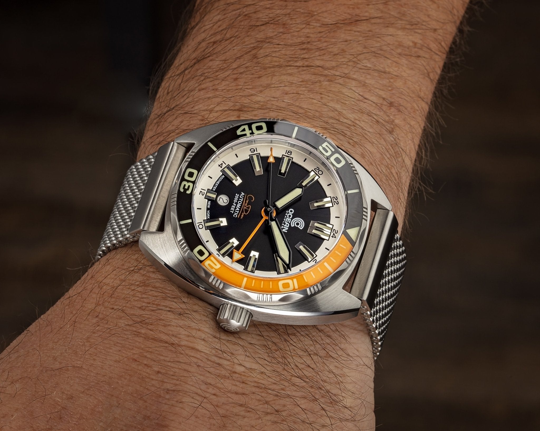Ocean Crawler Core Diver GMT - Black/Orange thumbnail 2