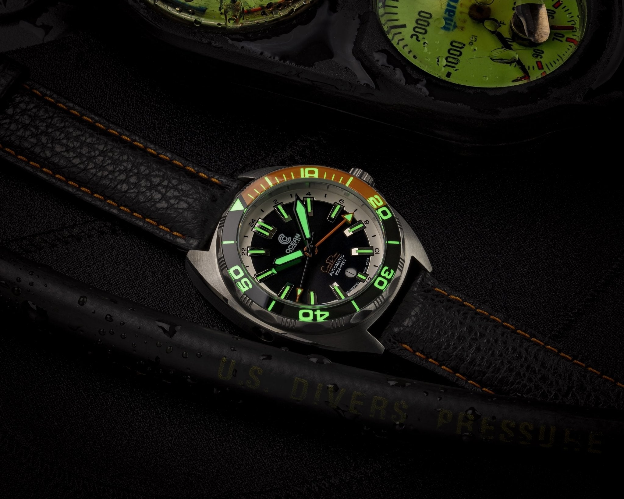 Ocean Crawler Core Diver GMT - Black/Orange thumbnail 3