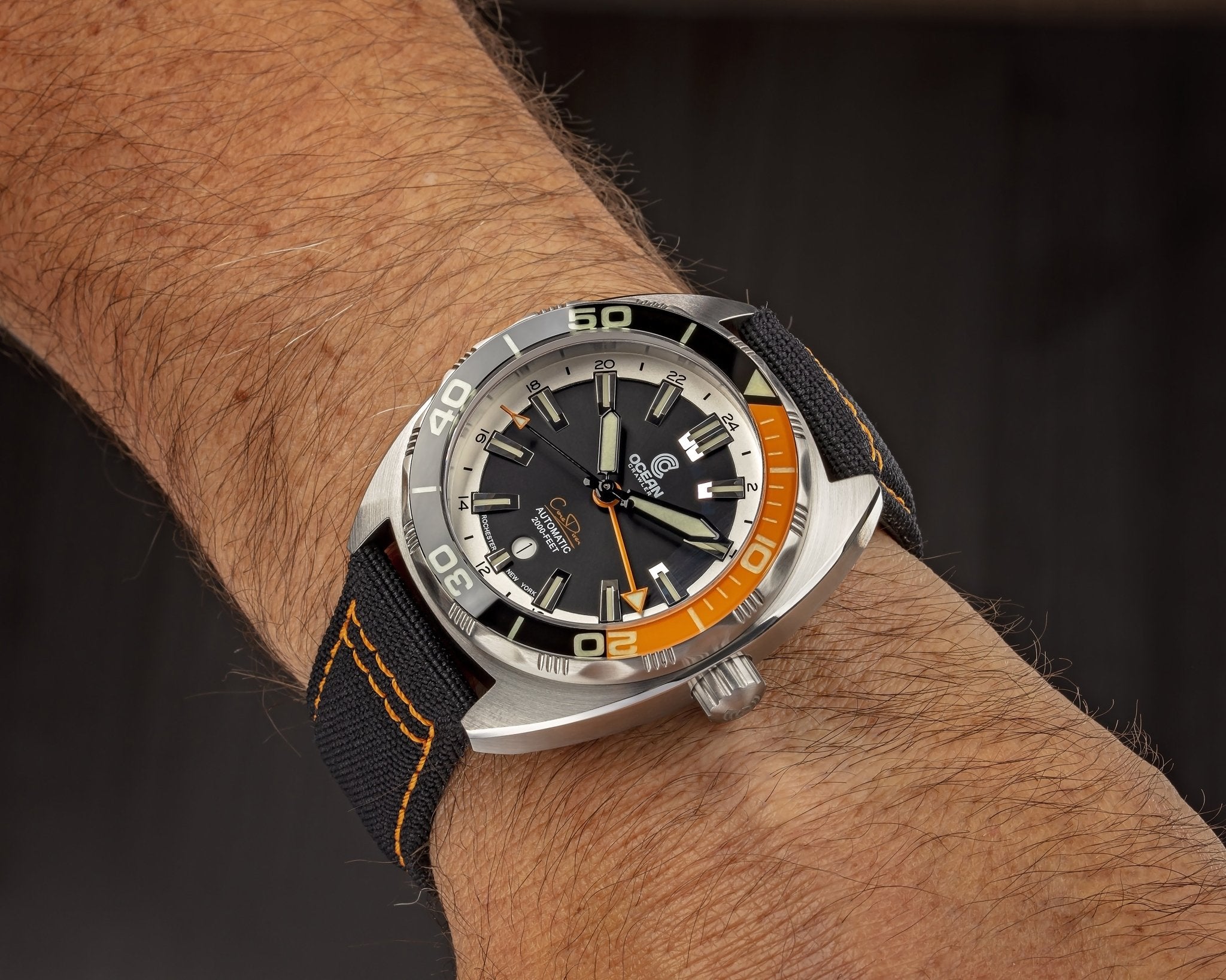 Ocean Crawler Core Diver GMT - Black/Orange thumbnail 5