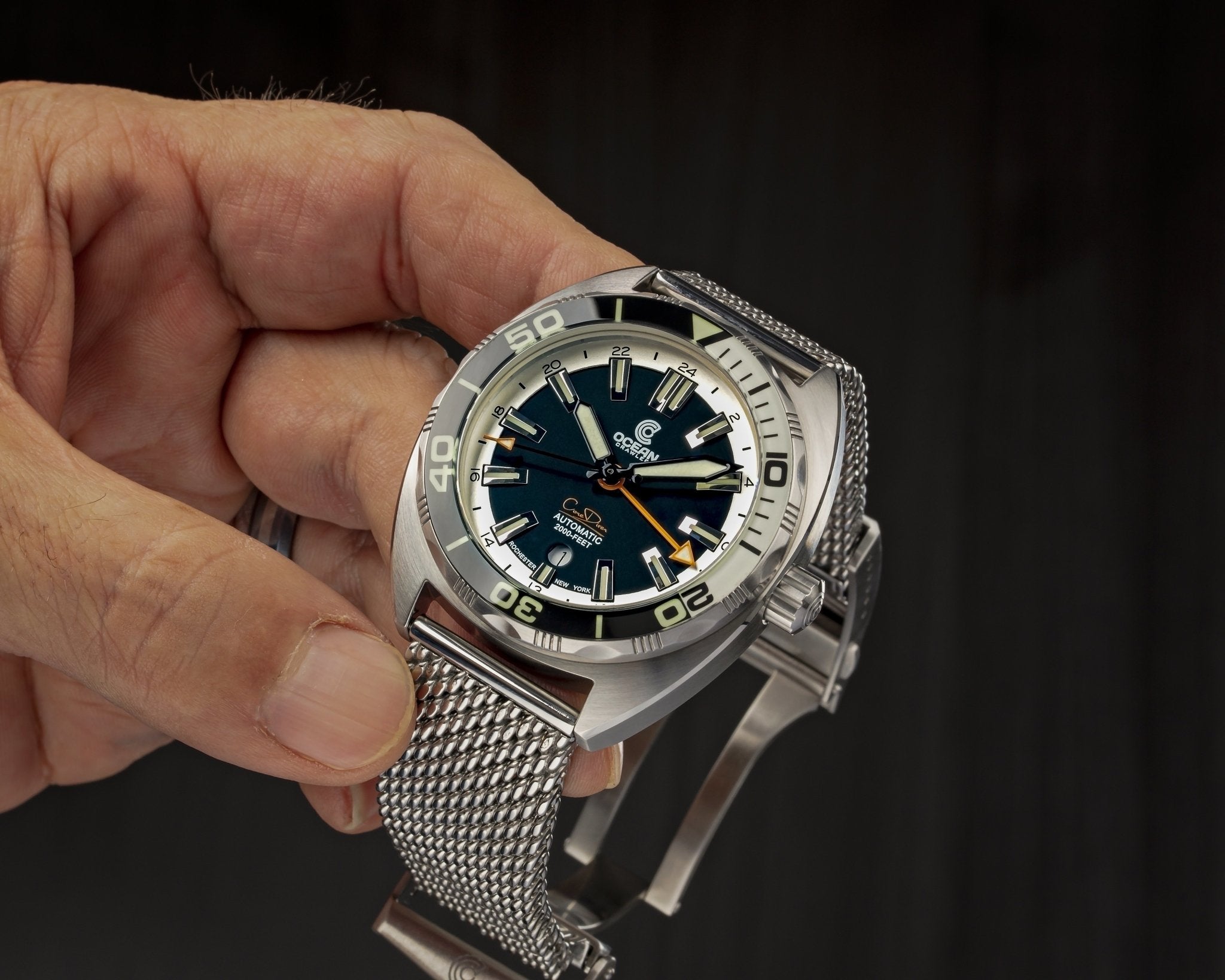 Ocean Crawler Core Diver GMT - Black/White thumbnail 2