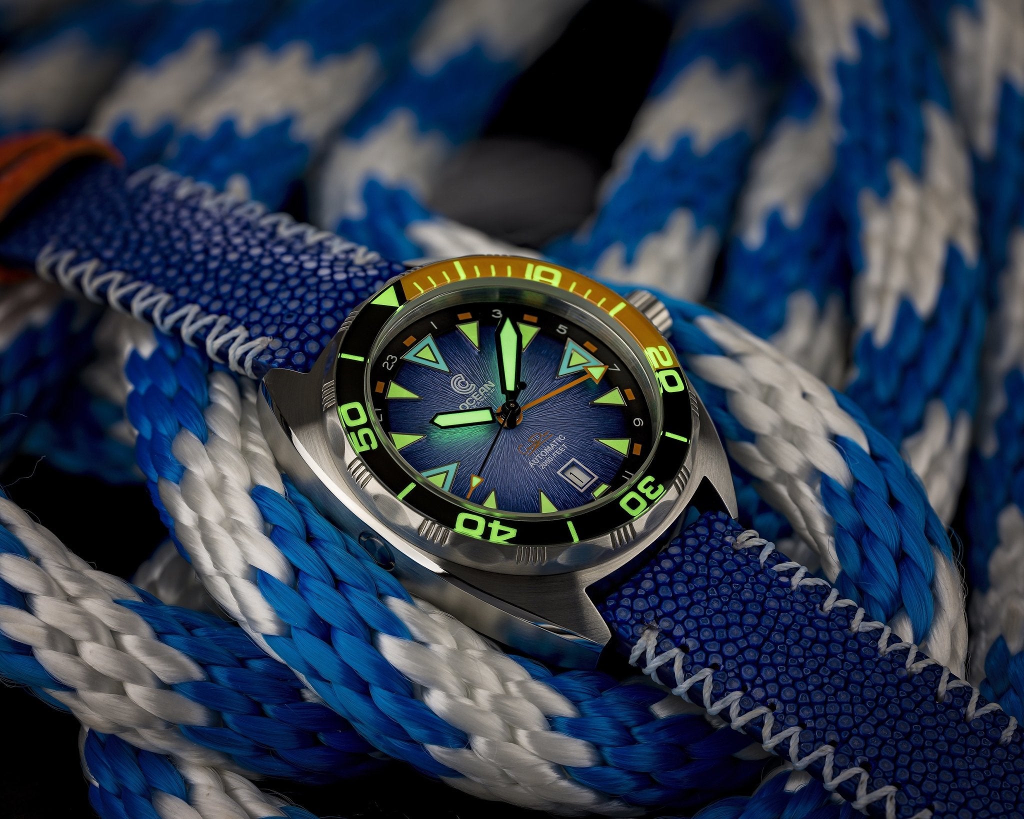 Ocean Crawler Core Diver GMT V2 - Black/Blue thumbnail 2