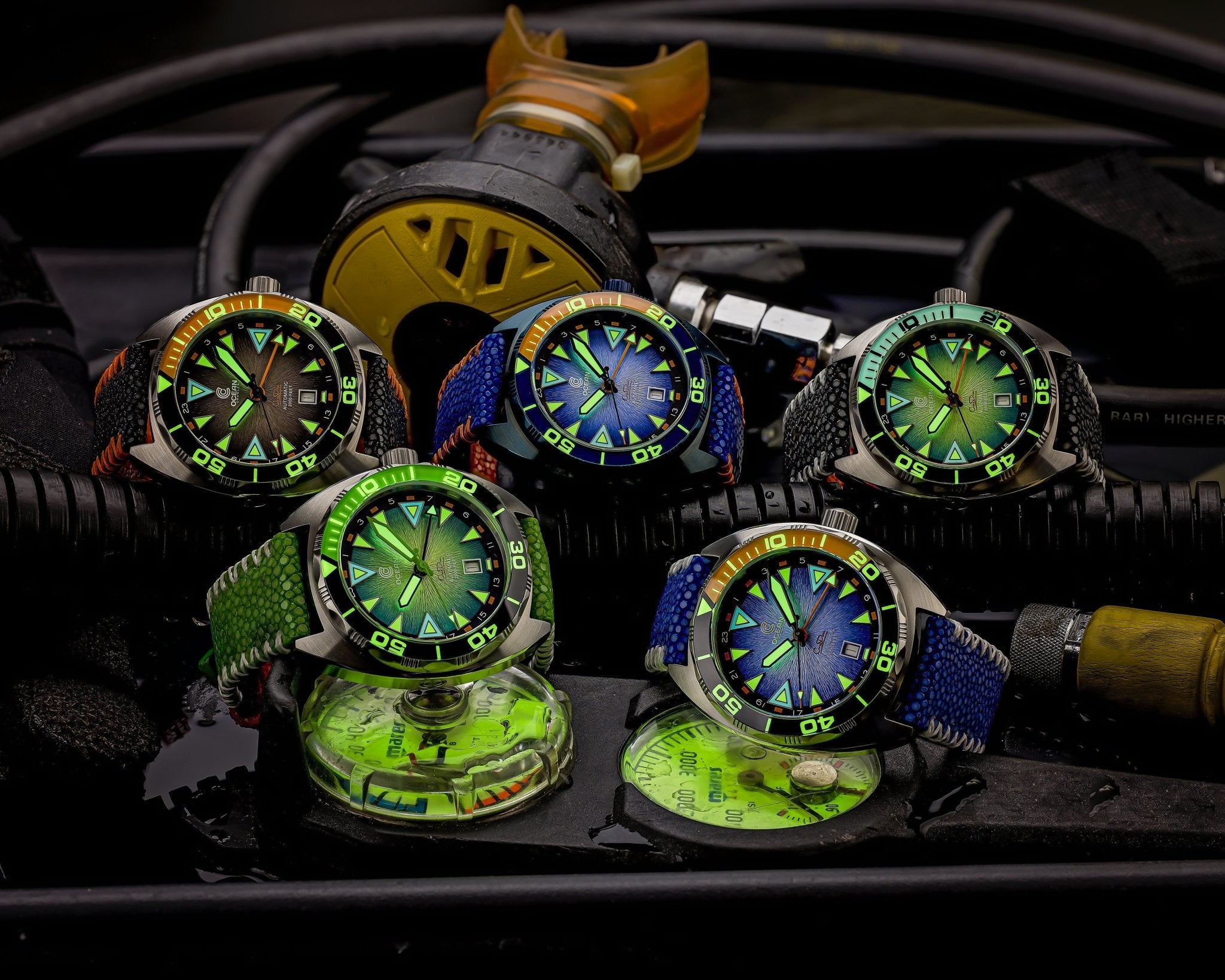 Ocean Crawler Core Diver GMT V2 - Black/Blue thumbnail 5