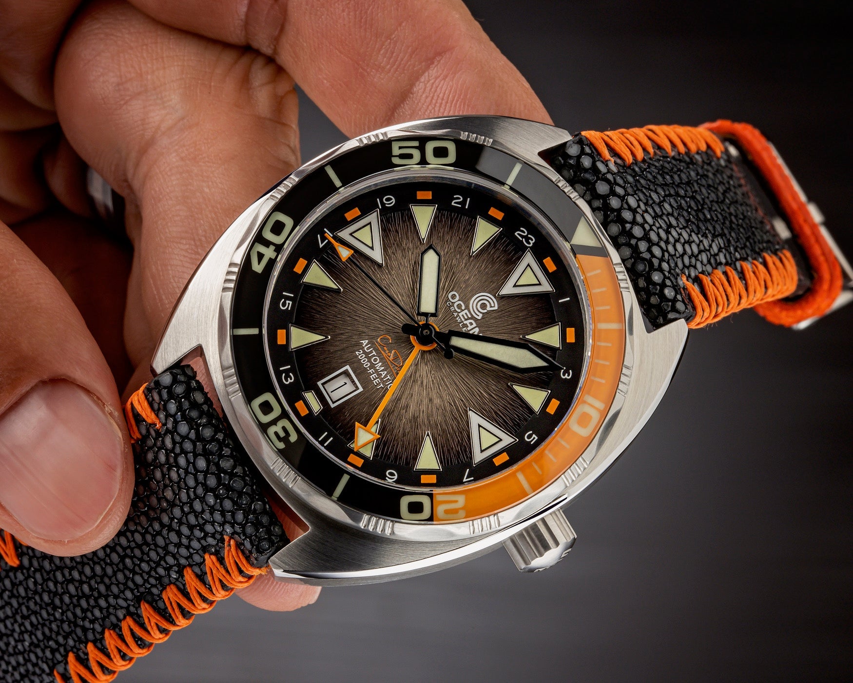 Ocean Crawler Core Diver GMT V3 - Black/Brown thumbnail 2