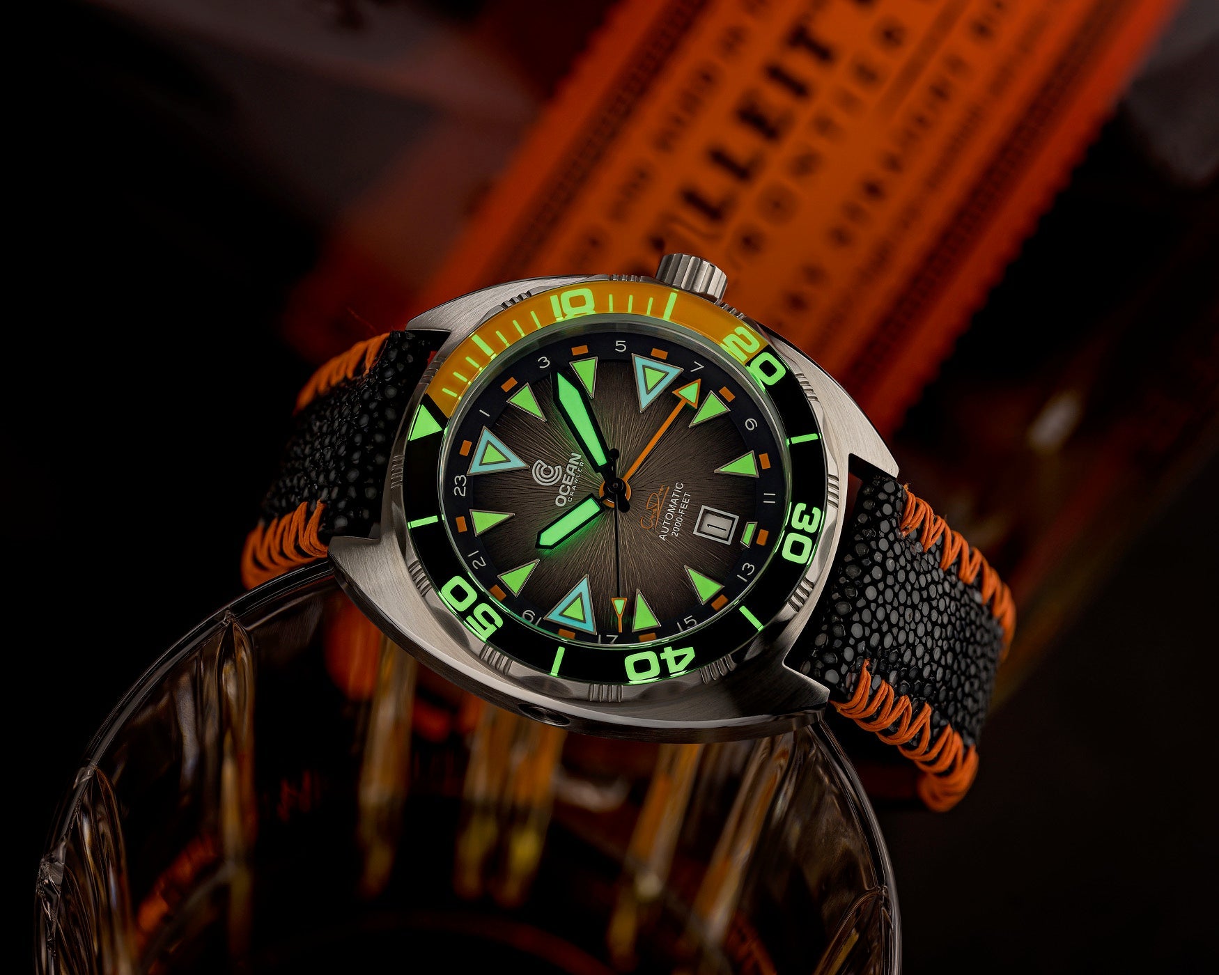 Ocean Crawler Core Diver GMT V3 - Black/Brown thumbnail 3