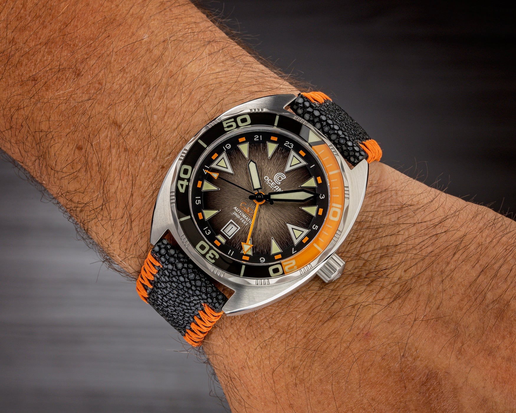 Ocean Crawler Core Diver GMT V3 - Black/Brown thumbnail 4