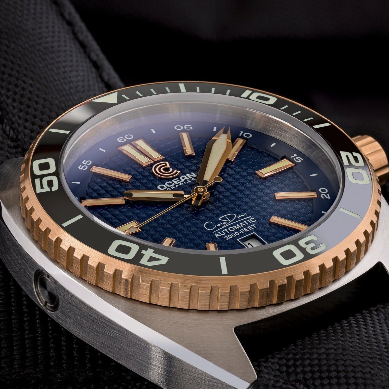 Ocean Crawler Core Diver - Solid 18K Red Gold Bezel thumbnail 4
