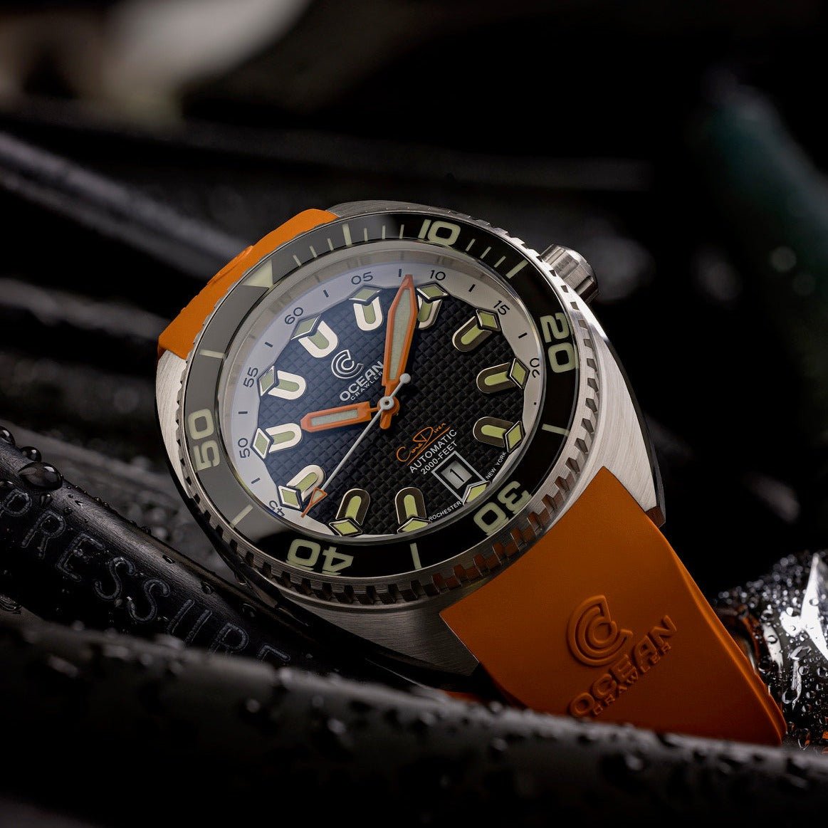 Ocean Crawler Core Diver - Solid 925 Silver Case - Prototype - Black thumbnail 2