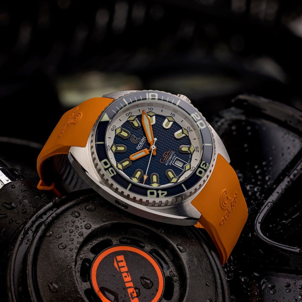 Ocean Crawler Core Diver - Solid 925 Silver Case - Prototype - Blue thumbnail 2