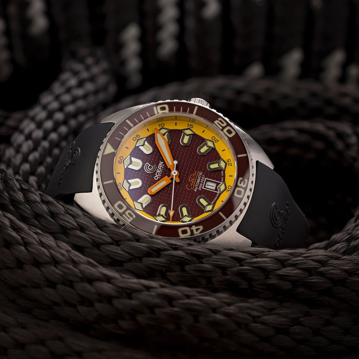 Ocean Crawler Core Diver - Solid 925 Silver Case - Prototype - Brown thumbnail 3