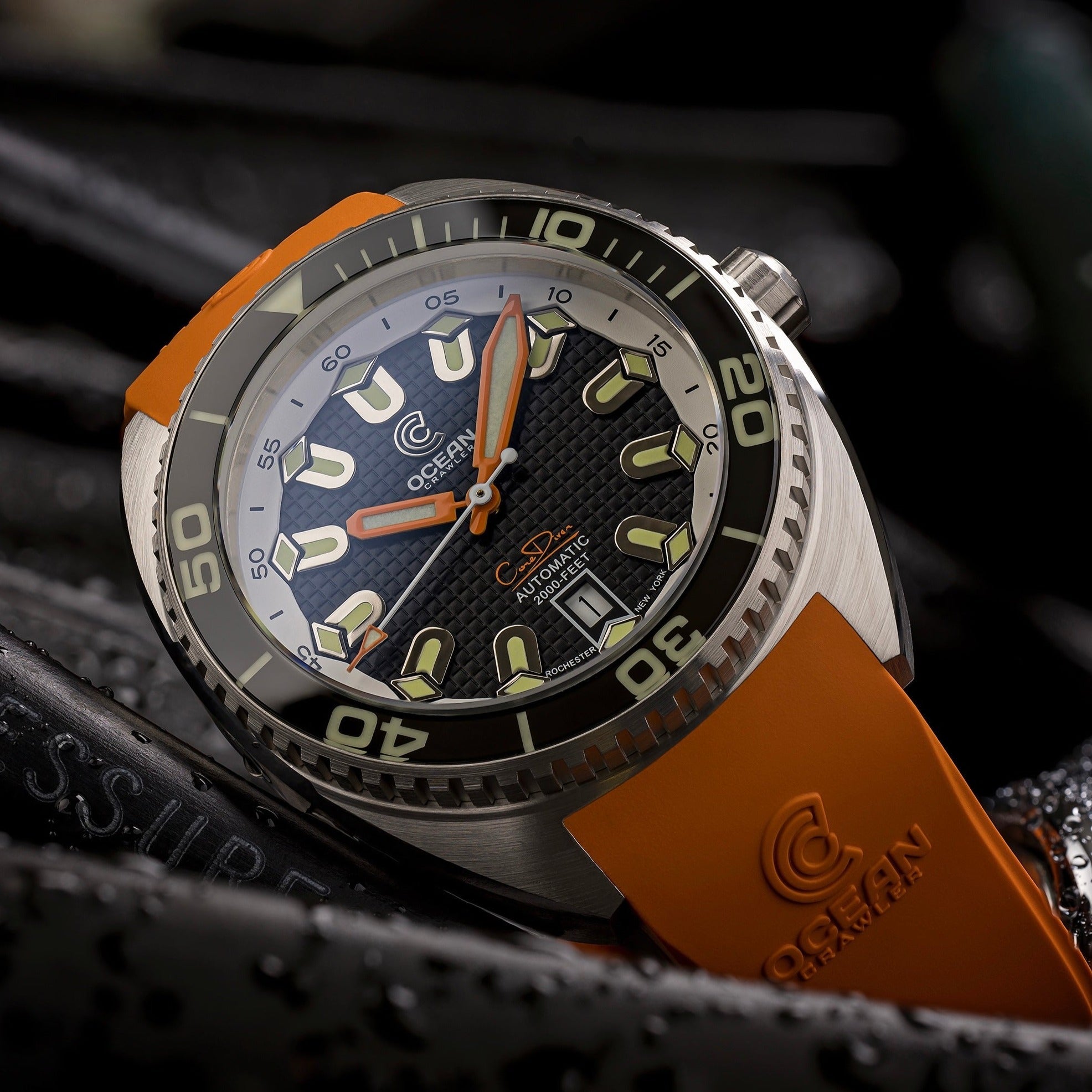 Ocean Crawler Core Diver - Tapisserie dial - Black thumbnail 2