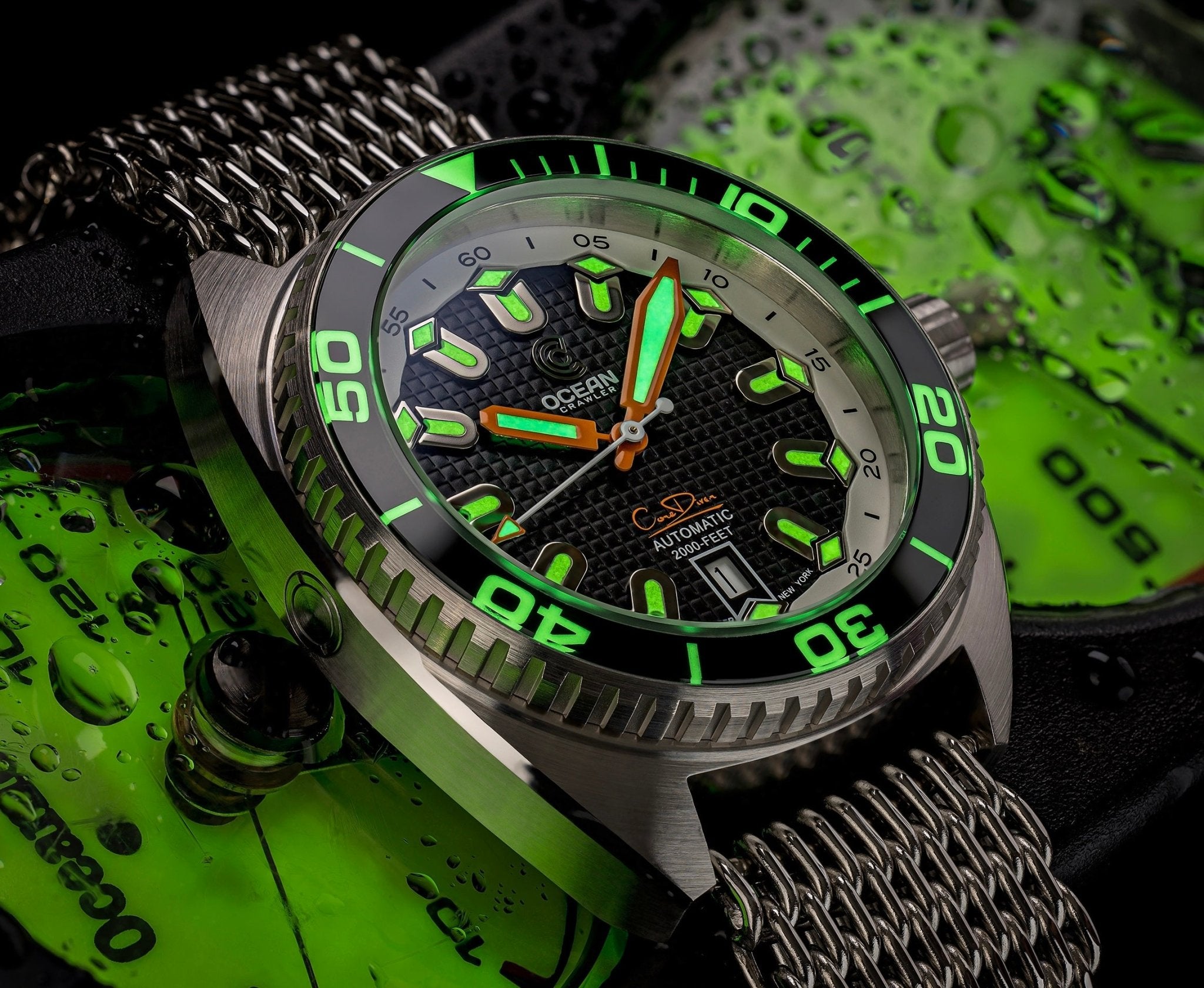 Ocean Crawler Core Diver - Tapisserie dial - Black thumbnail 3
