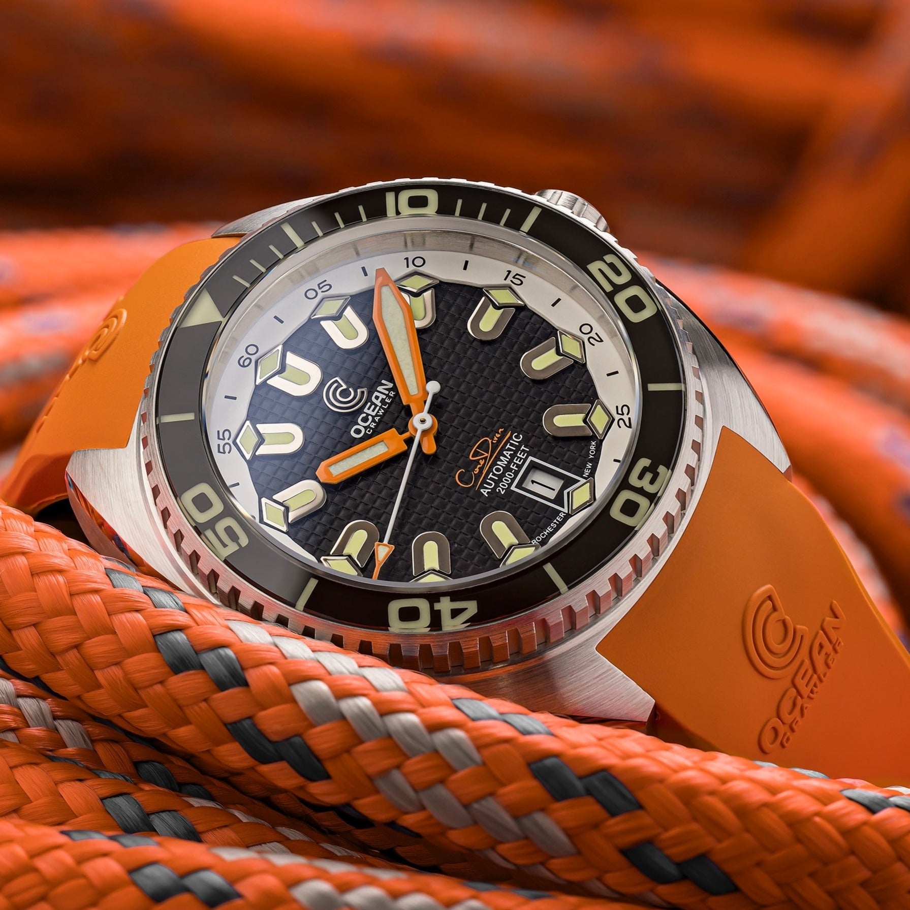 Ocean Crawler Core Diver - Tapisserie dial - Black thumbnail 5