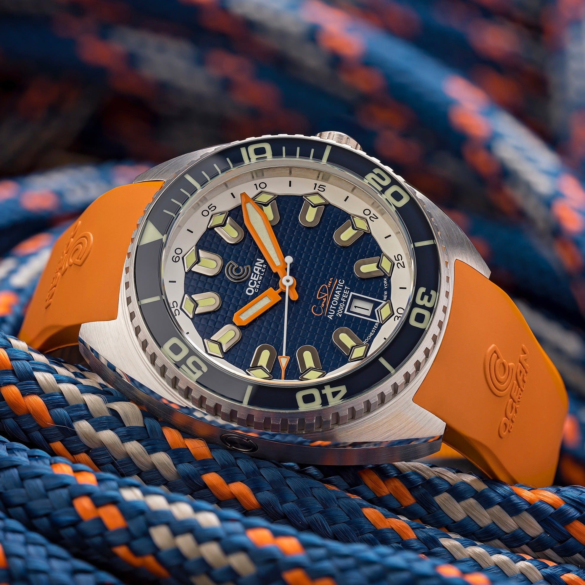 Ocean Crawler Core Diver - Tapisserie dial - Blue thumbnail 4