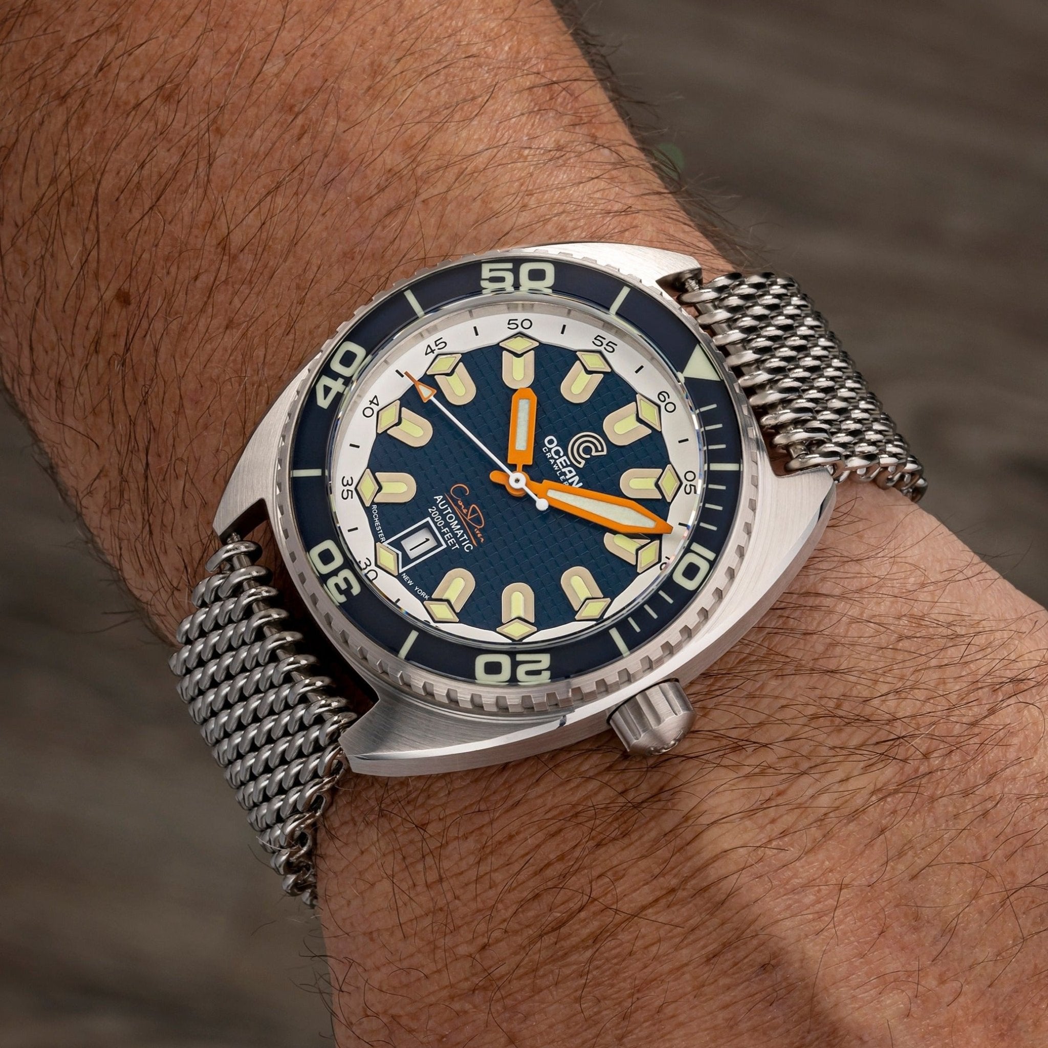 Ocean Crawler Core Diver - Tapisserie dial - Blue thumbnail 5