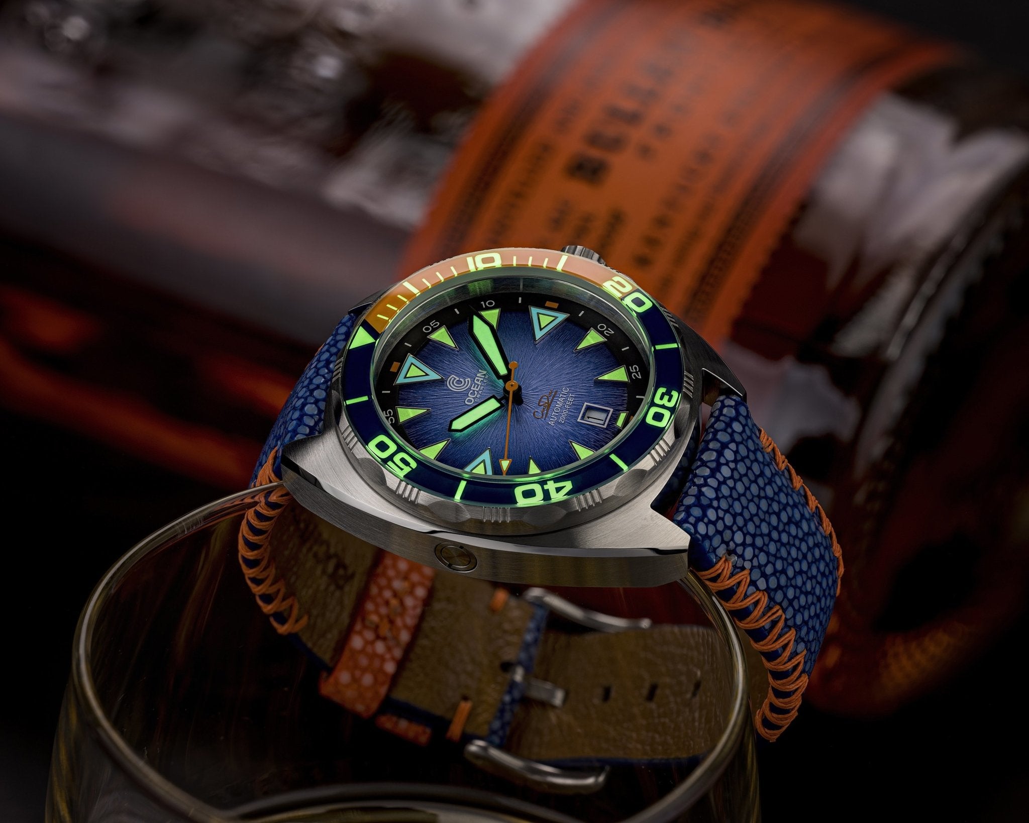 Ocean Crawler Core Diver - Textured Blue/Orange thumbnail 2