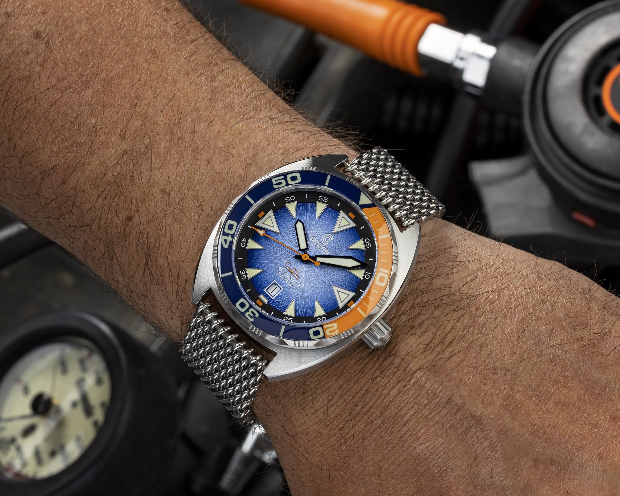 Ocean Crawler Core Diver - Textured Blue/Orange thumbnail 3