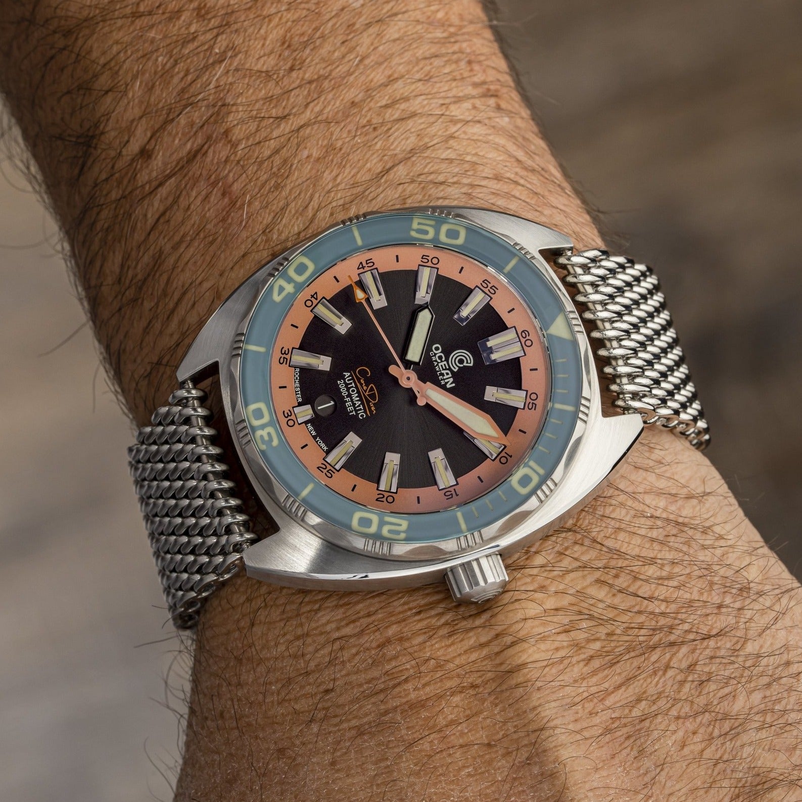 Ocean Crawler Core Diver V3 - Aqua/Salmon thumbnail 2