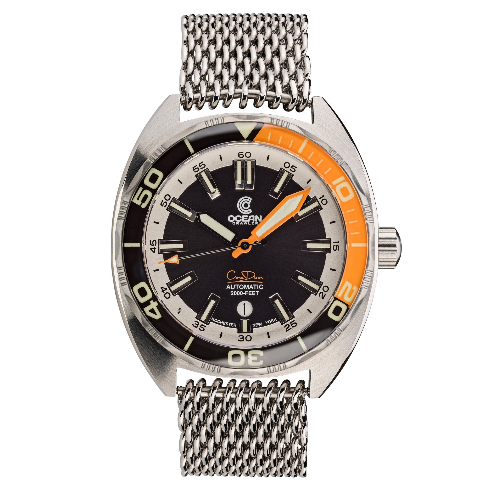 Ocean Crawler Core Diver V3 - Black/Orange selected view
