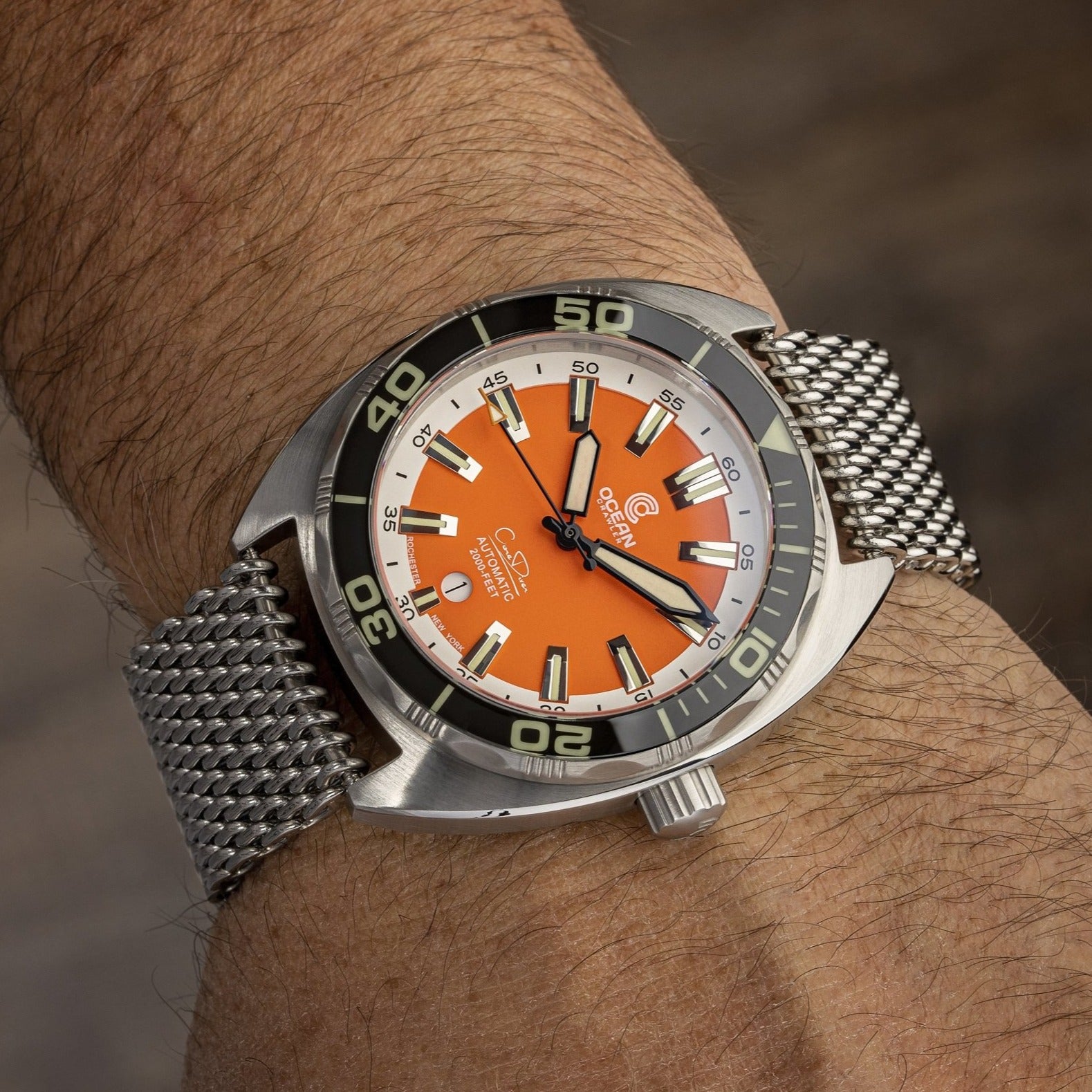 Ocean Crawler Core Diver V3 - Orange Dial thumbnail 3