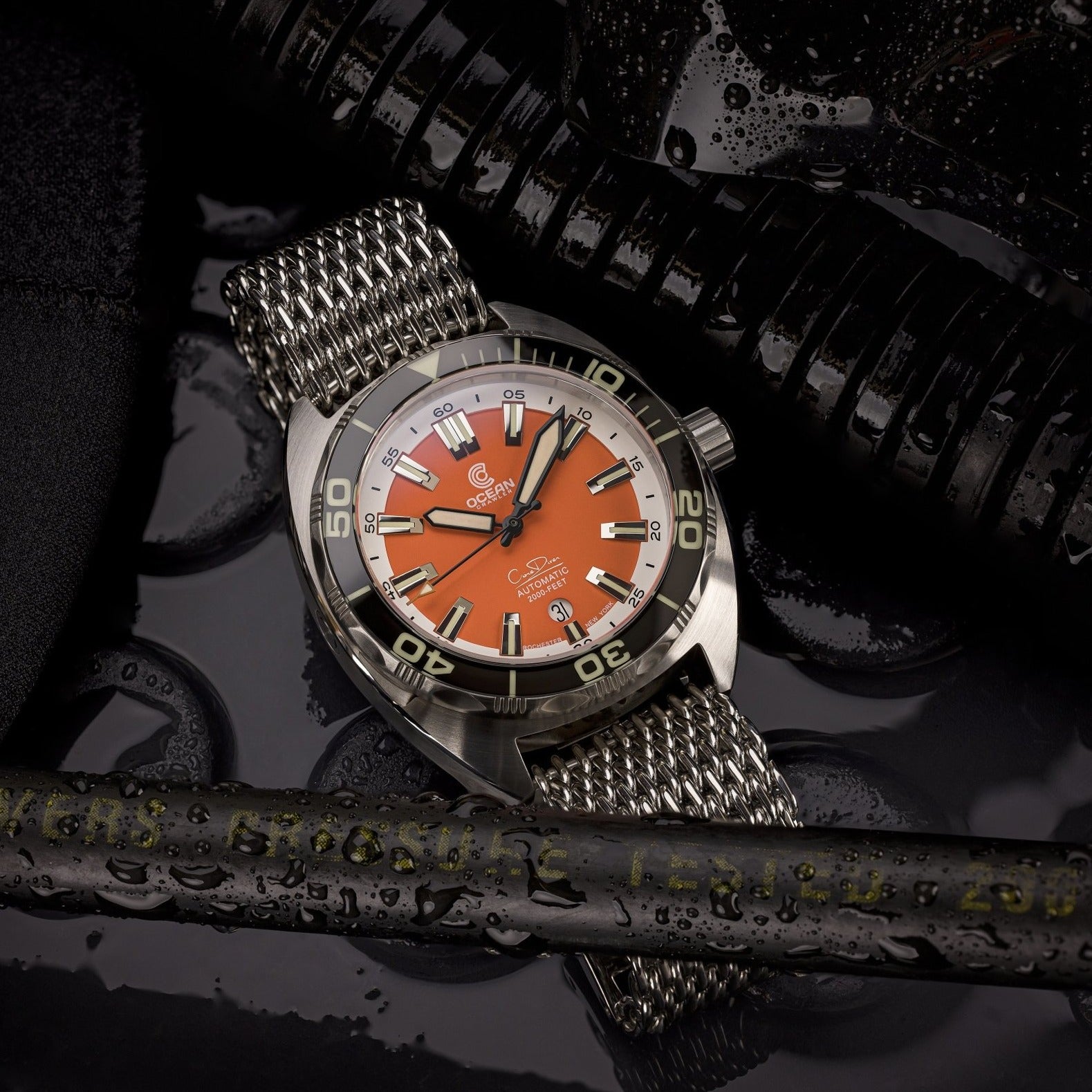 Ocean Crawler Core Diver V3 - Orange Dial thumbnail 4