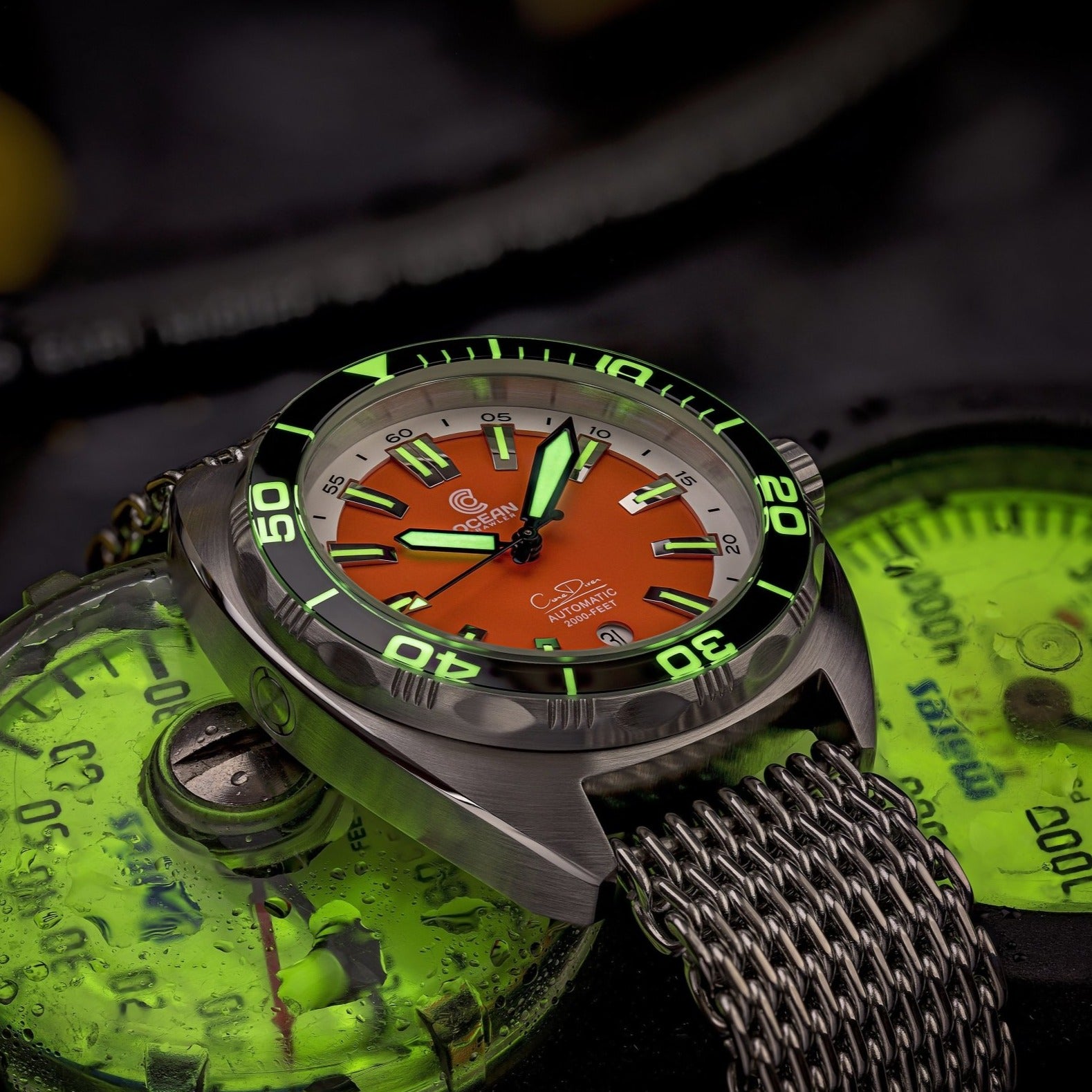 Ocean Crawler Core Diver V3 - Orange Dial thumbnail 5