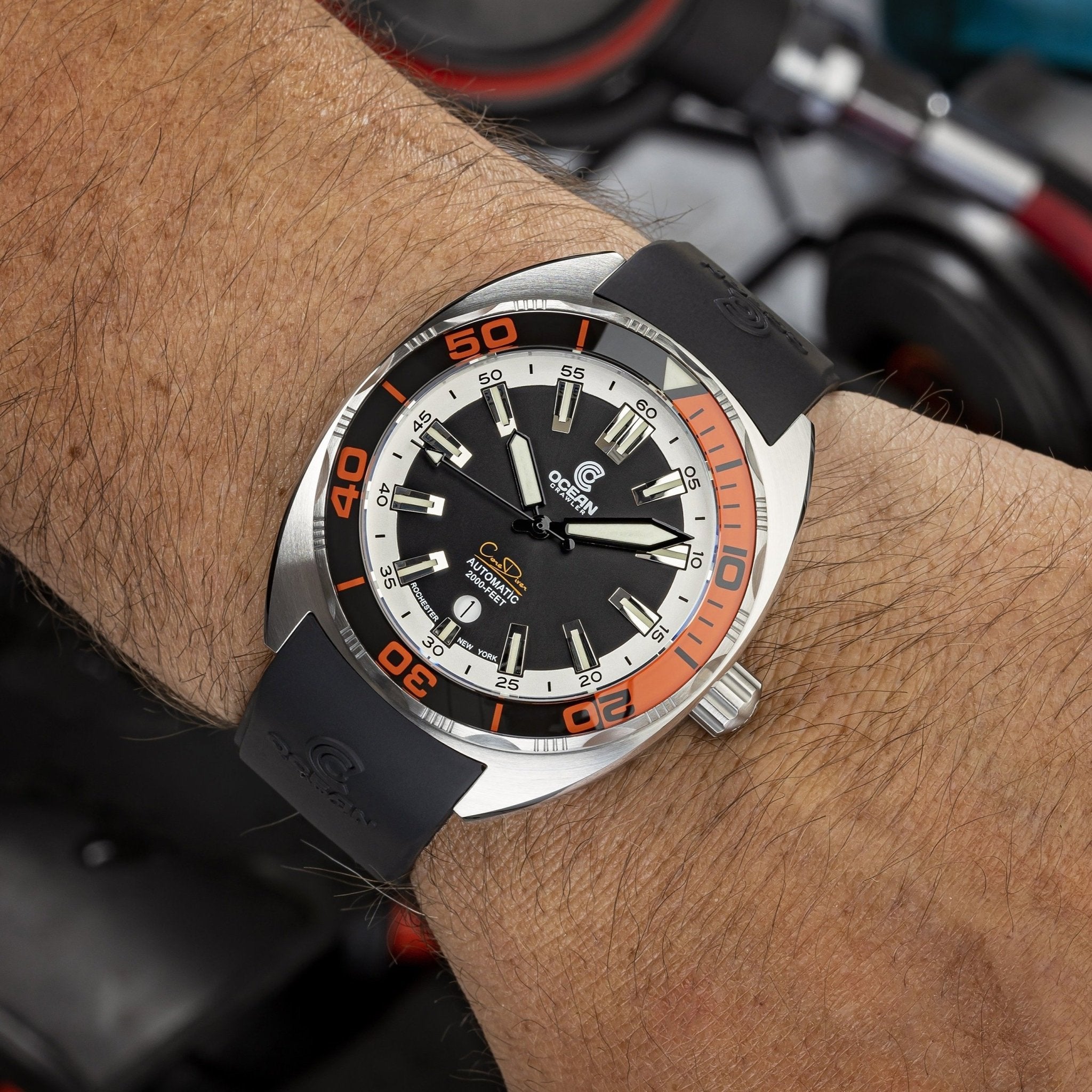 Ocean Crawler Core Diver V3 - Red Bezel thumbnail 5