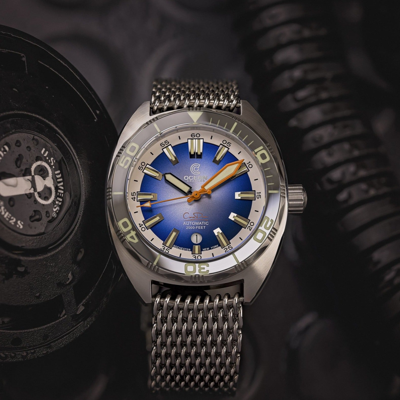 Ocean Crawler Core Diver V3 - Silver/G. Blue thumbnail 2