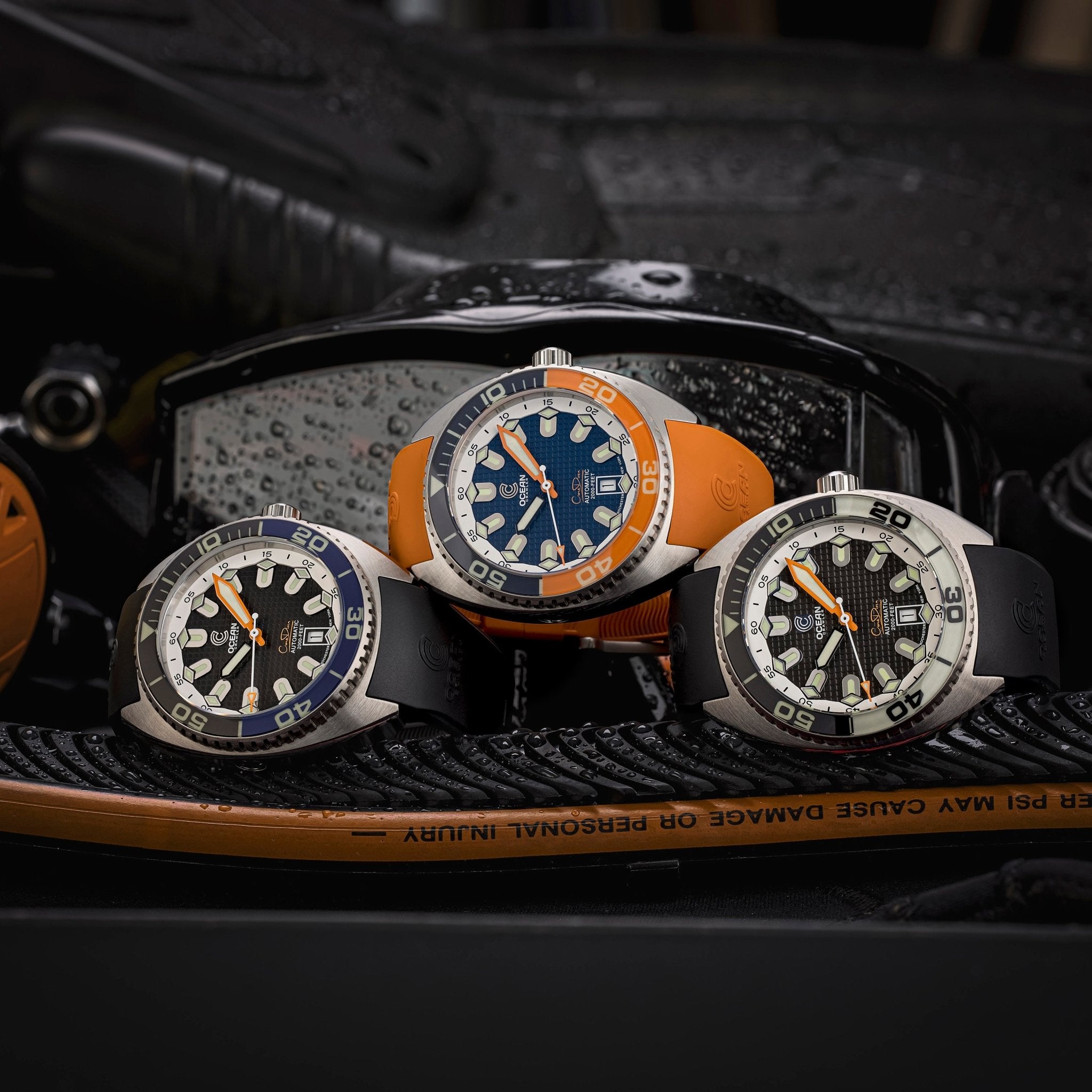 Ocean Crawler Core Diver V4 - Blue/Orange Bezel thumbnail 2