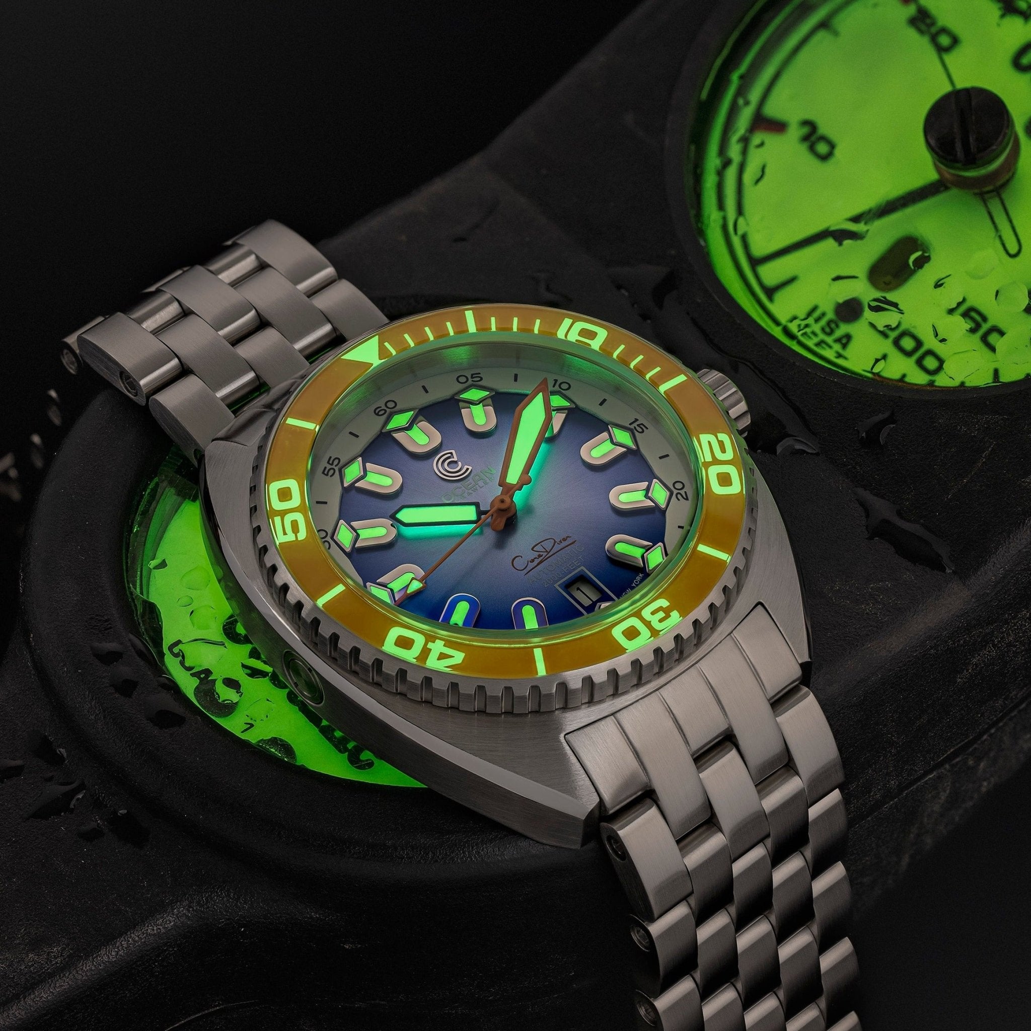 Ocean Crawler Core Diver V4 - Orange Bezel thumbnail 2