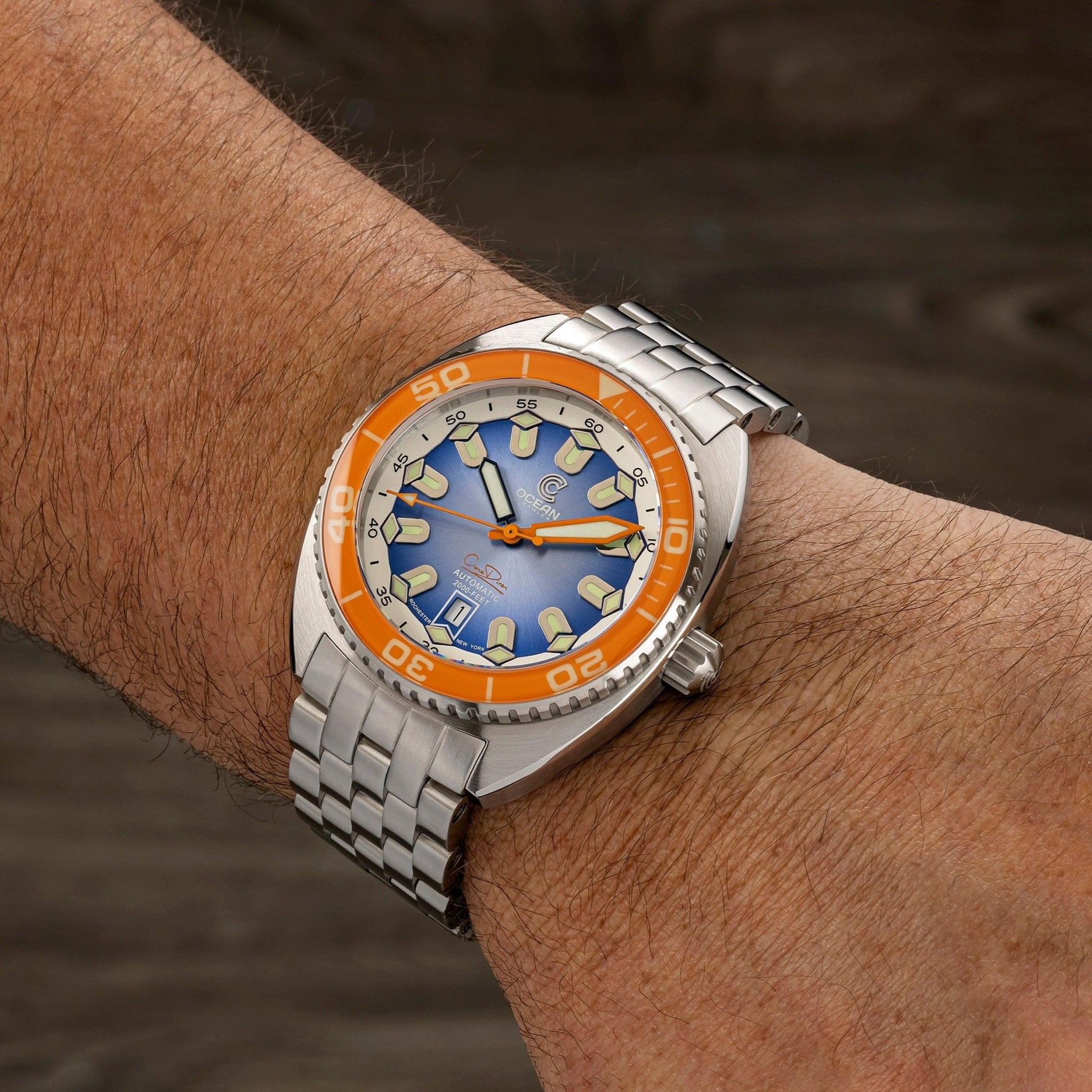 Ocean Crawler Core Diver V4 - Orange Bezel thumbnail 4