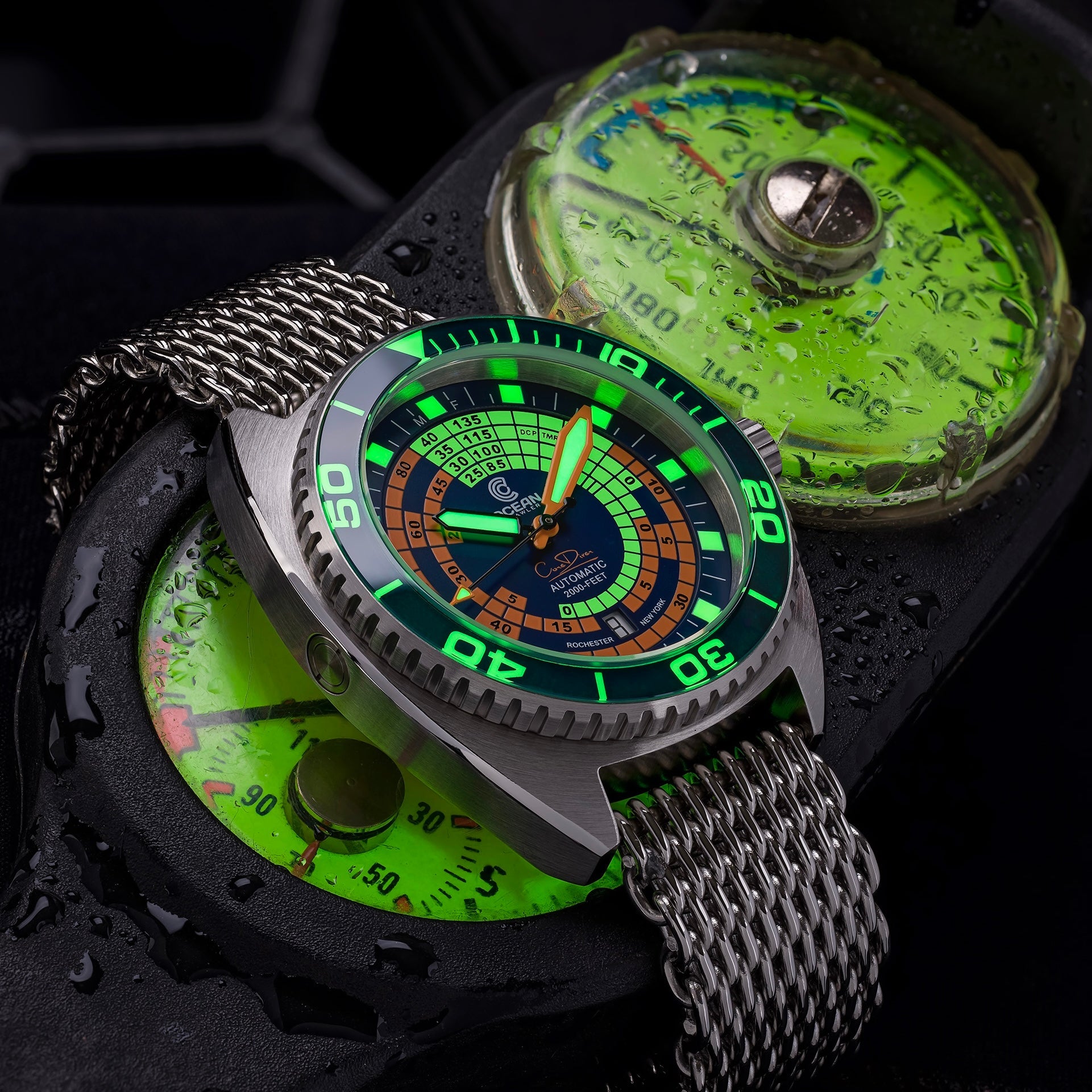 Ocean Crawler Decompression Timer - Blue - Core Diver thumbnail 4