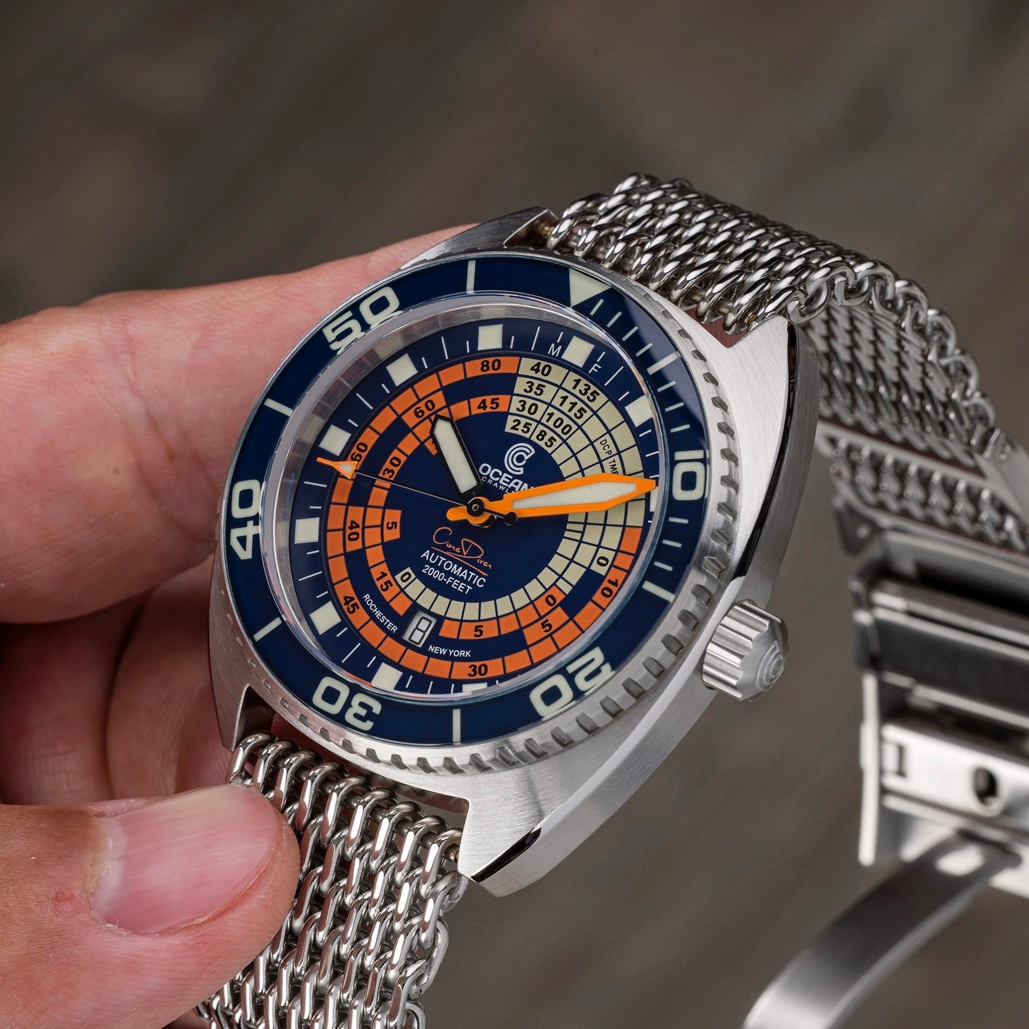Ocean Crawler Decompression Timer - Blue - Core Diver thumbnail 5
