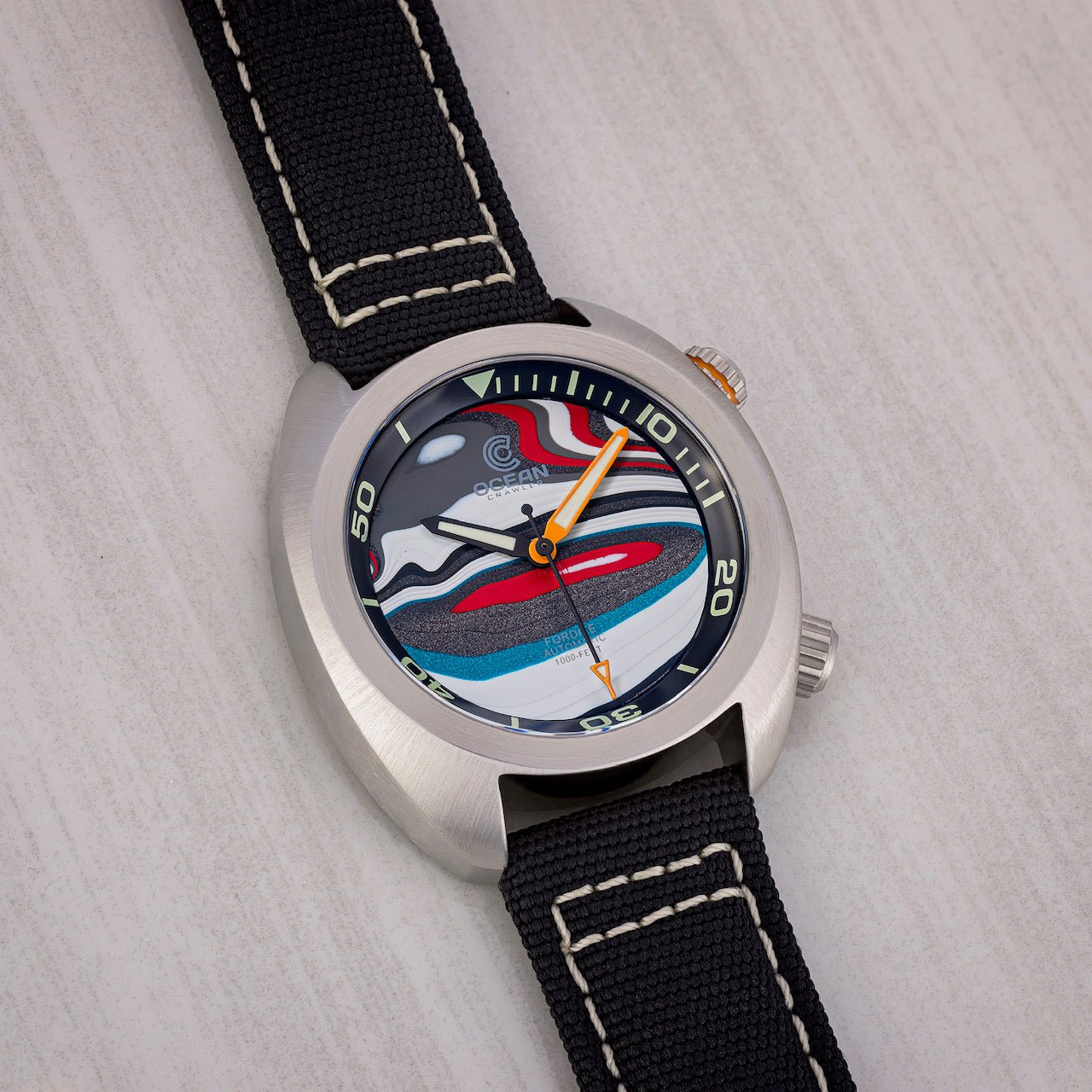 Ocean Crawler Great Lakes Diver - Fordite - Unique piece - Crimson Raceway thumbnail 2