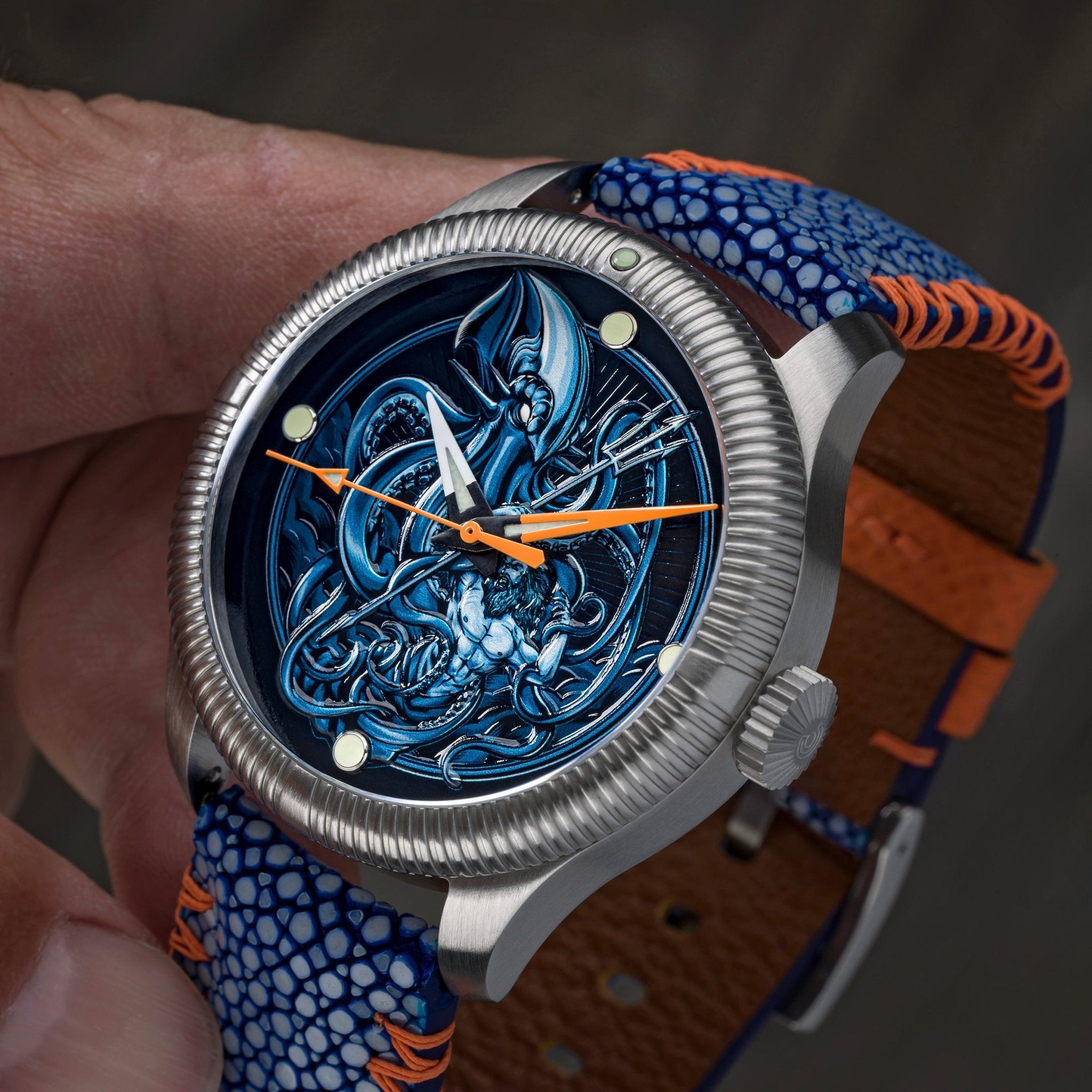 Ocean Crawler Kraken Vs Neptune - Ceramic-Enamel Dial - LE thumbnail 2