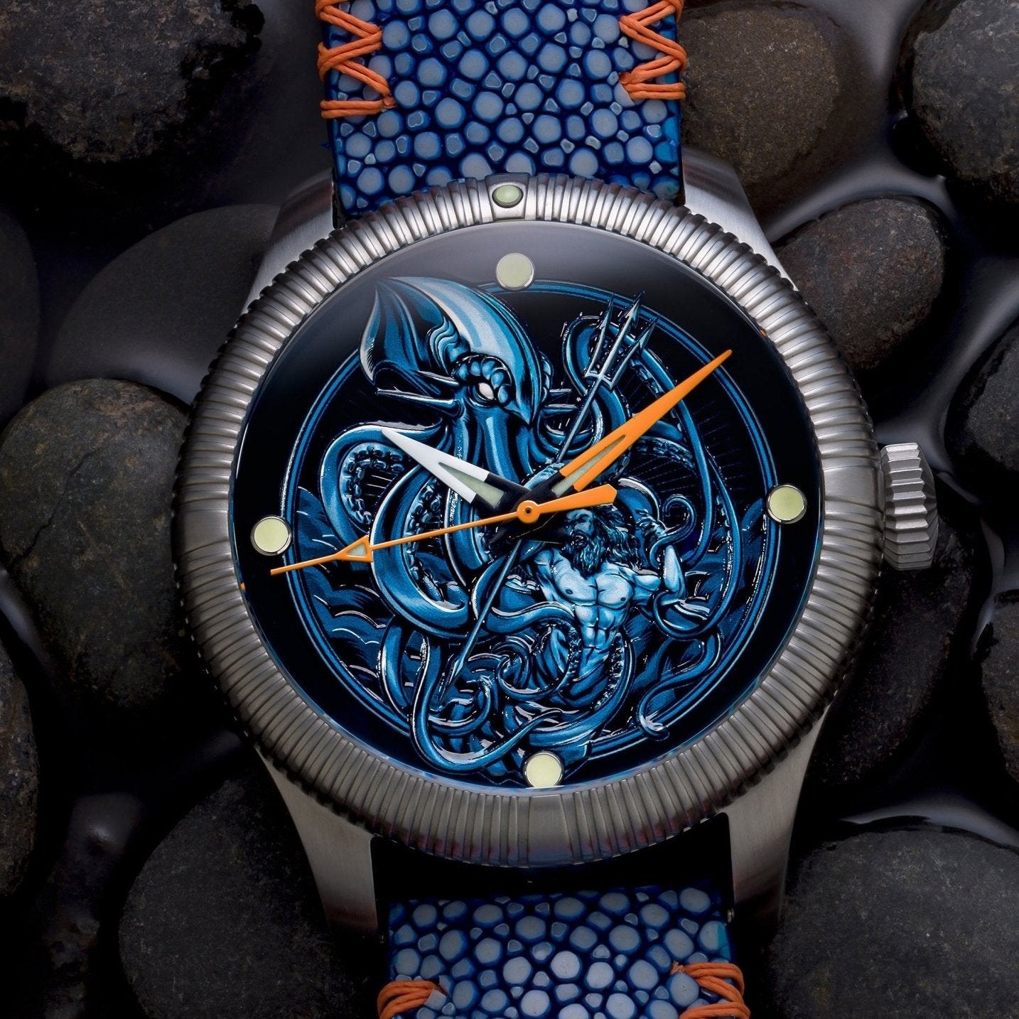Ocean Crawler Kraken Vs Neptune - Ceramic-Enamel Dial - LE thumbnail 3