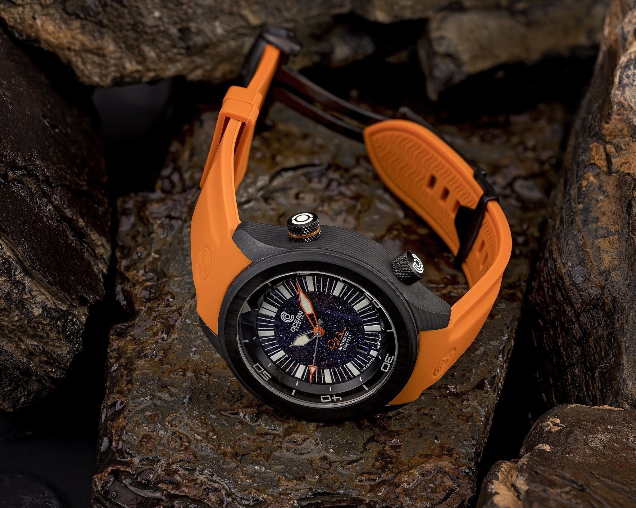 Ocean Crawler Lumed Carbon Fiber Prototype - Aventurine Dial thumbnail 2