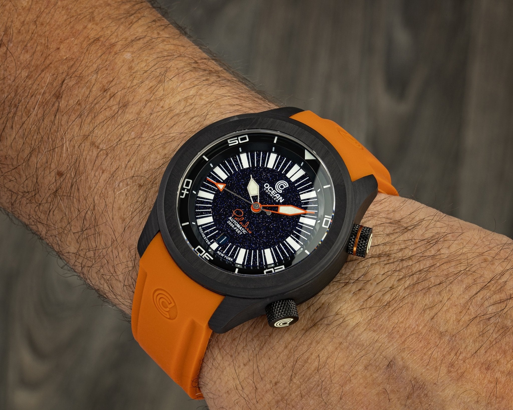 Ocean Crawler Lumed Carbon Fiber Prototype - Aventurine Dial thumbnail 3